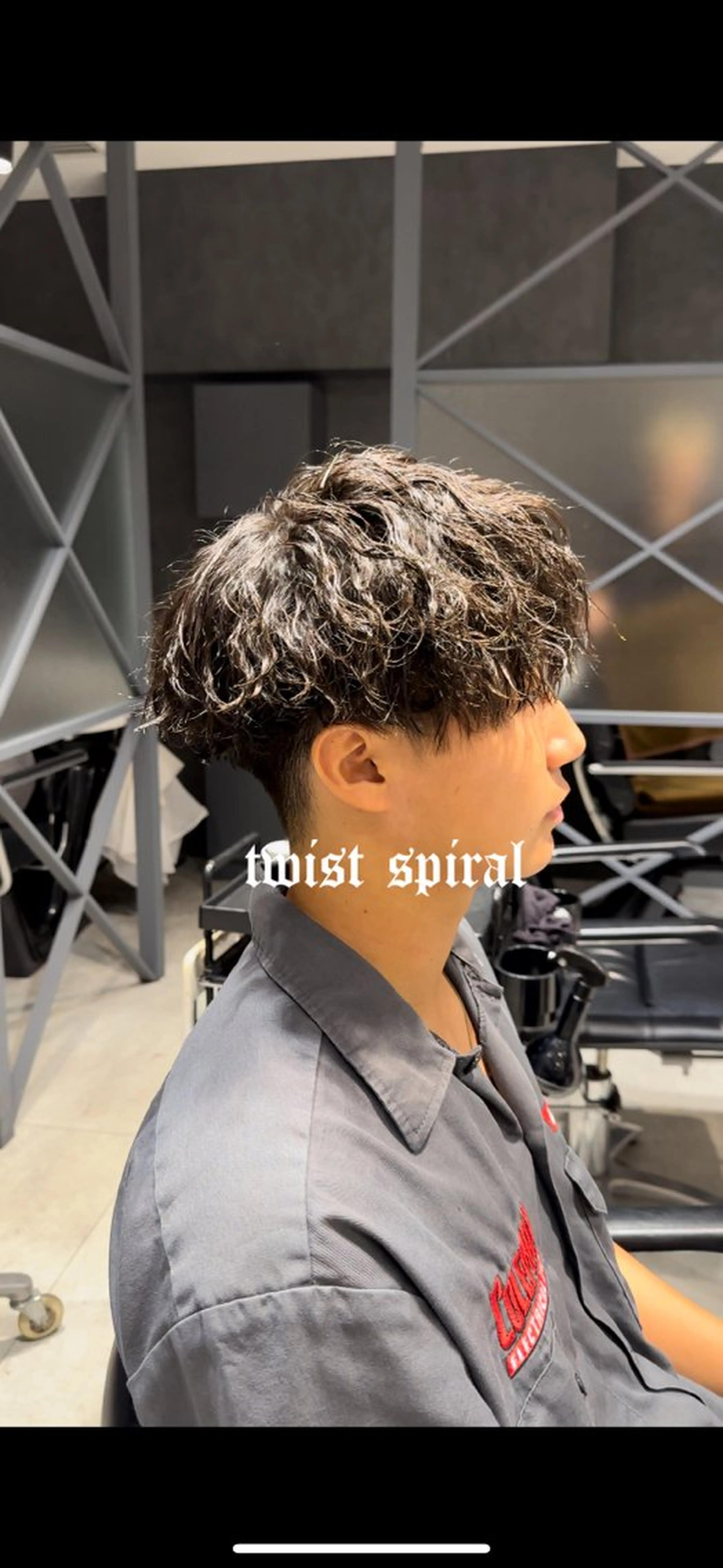 パーマ メンズ カット パーマ トリートメント メンズパーマ特化 Gakutoのヘアスタイル