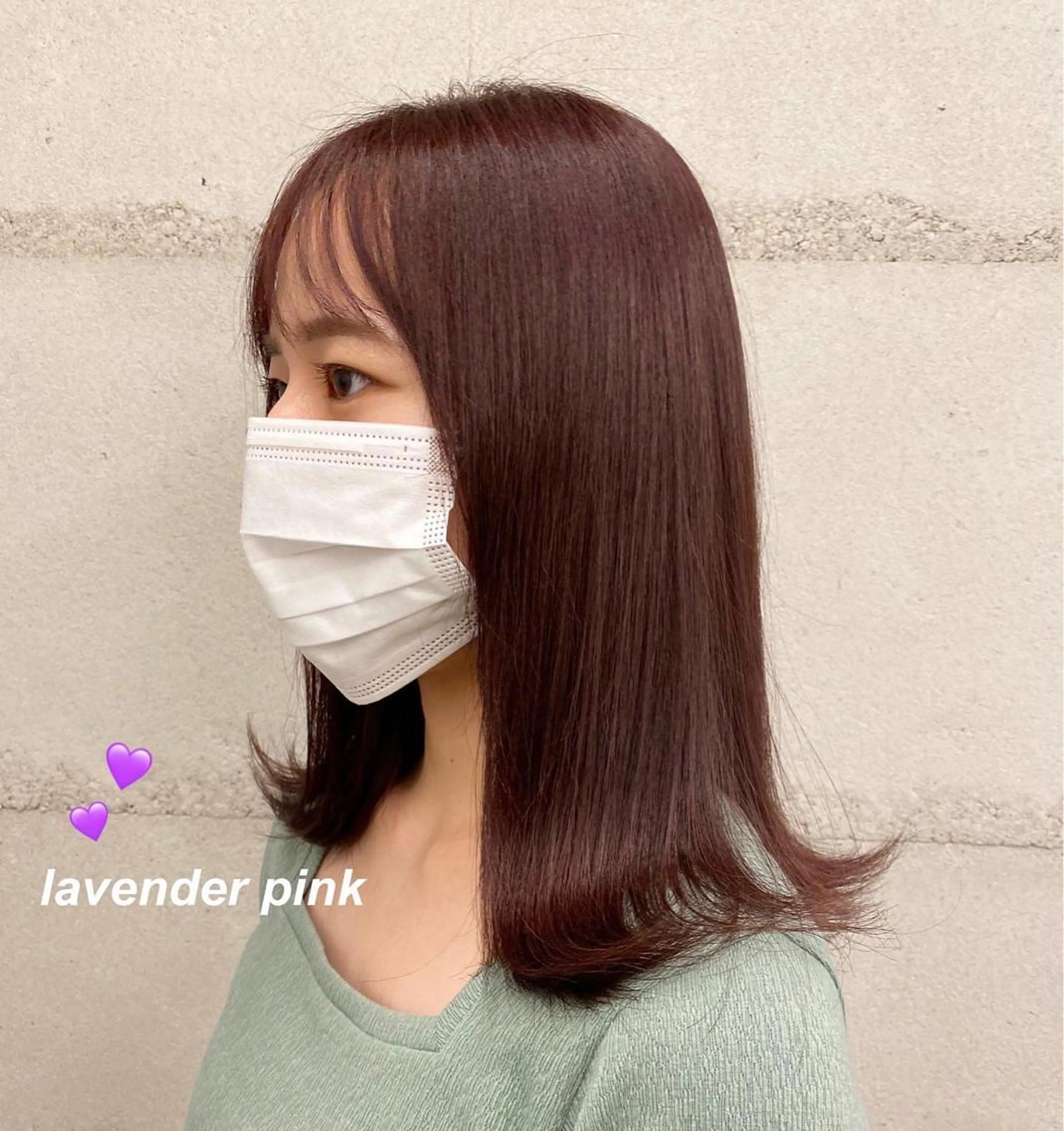 ミディアム ヘアカラー トリートメント fons'所属・ナガイ アヤのヘアスタイル