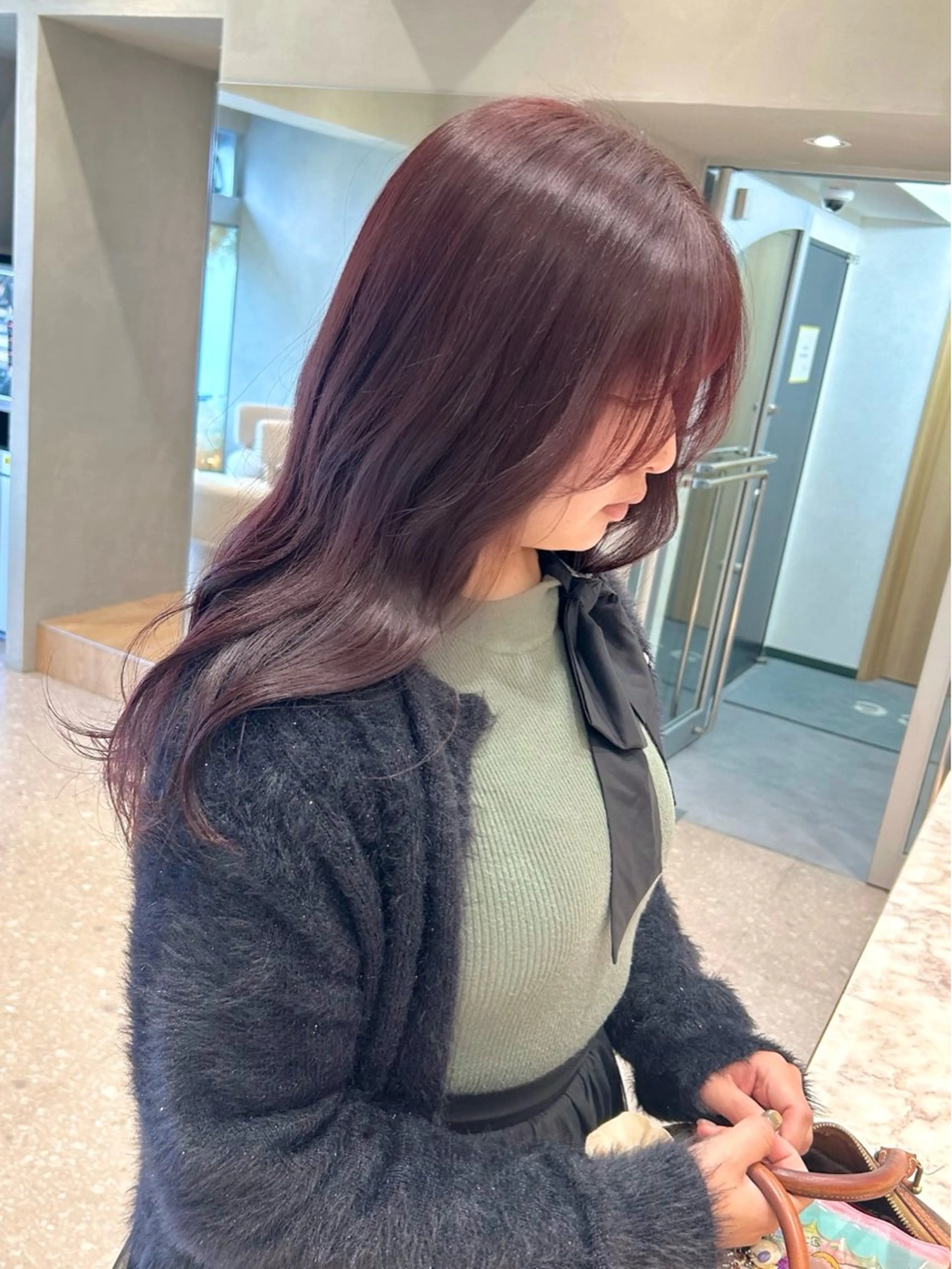 ロング カラー カット ヘアカラー トリートメント Luce横浜店所属・yuu 🪴 透明感 カラー/メンズパーマのヘアスタイル