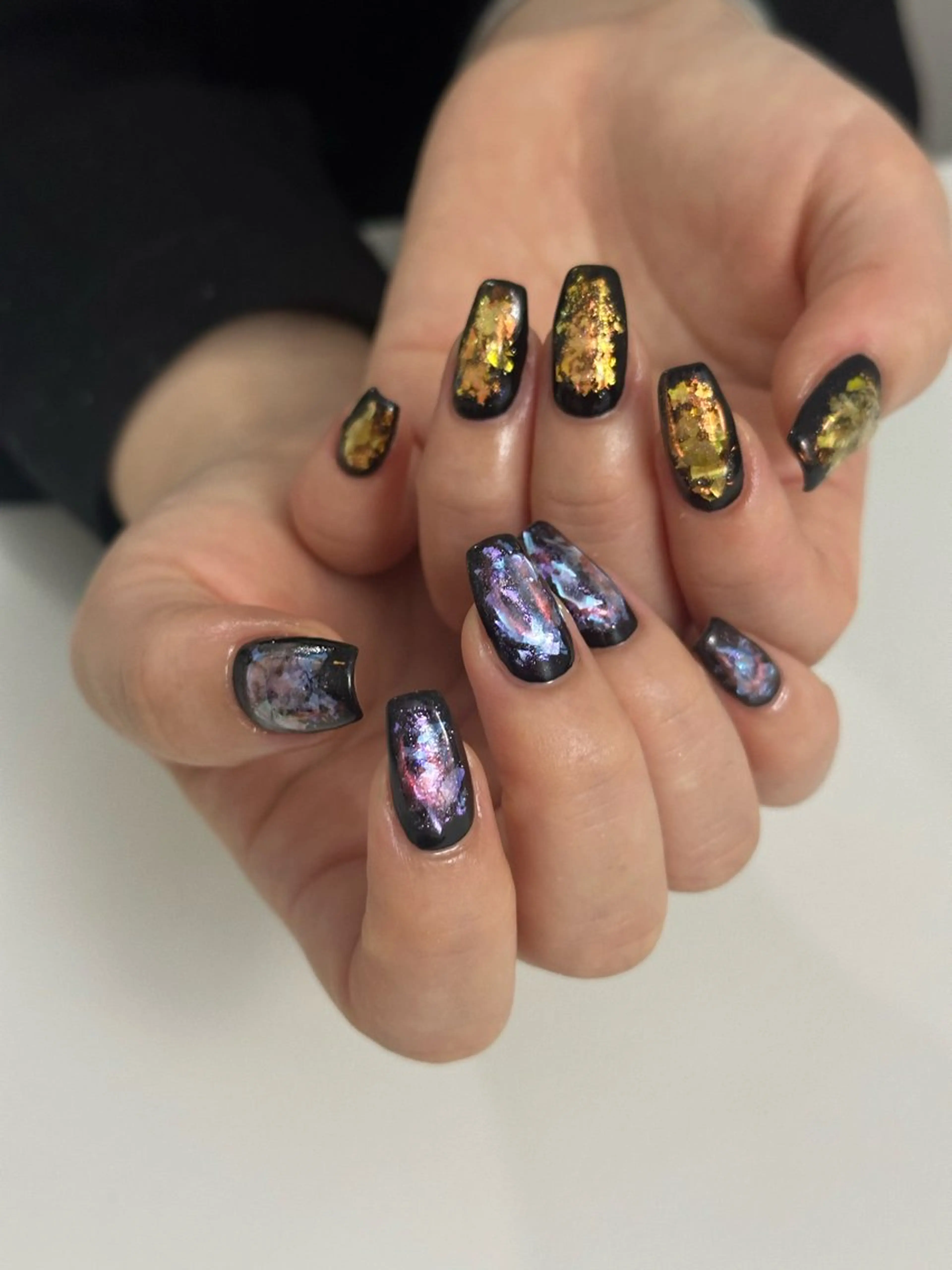 ネイル マグネットネイル ニュアンスネイル オフィスネイル シンプルネイル 夏ネイル ハンドネイル ryo.所属・yamaguchi ryoのネイルデザイン