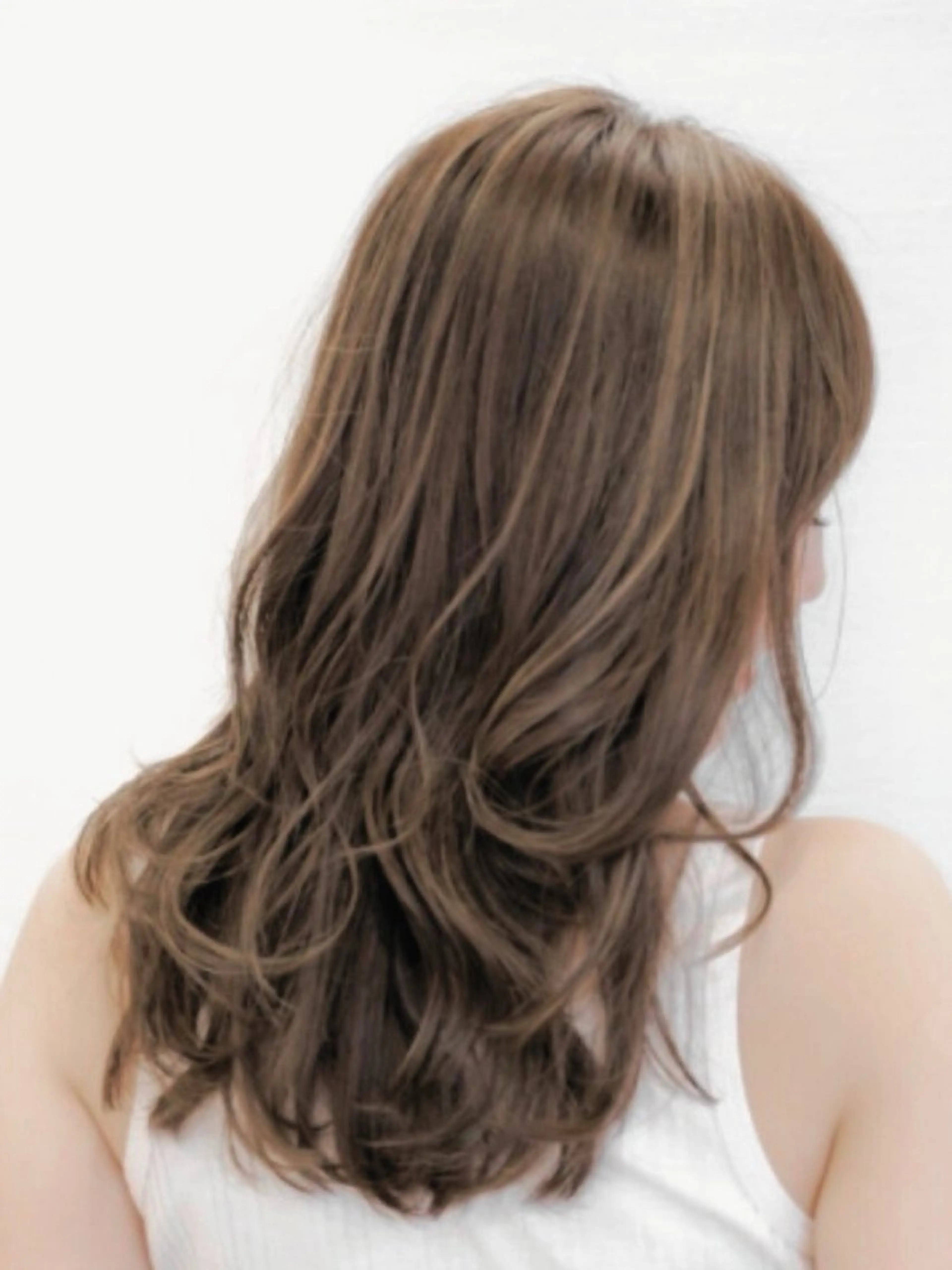 ロング レイヤーカット カット ヘアカラー トリートメント mIyu/ナチュラル カラー/レイヤー🤎のヘアスタイル