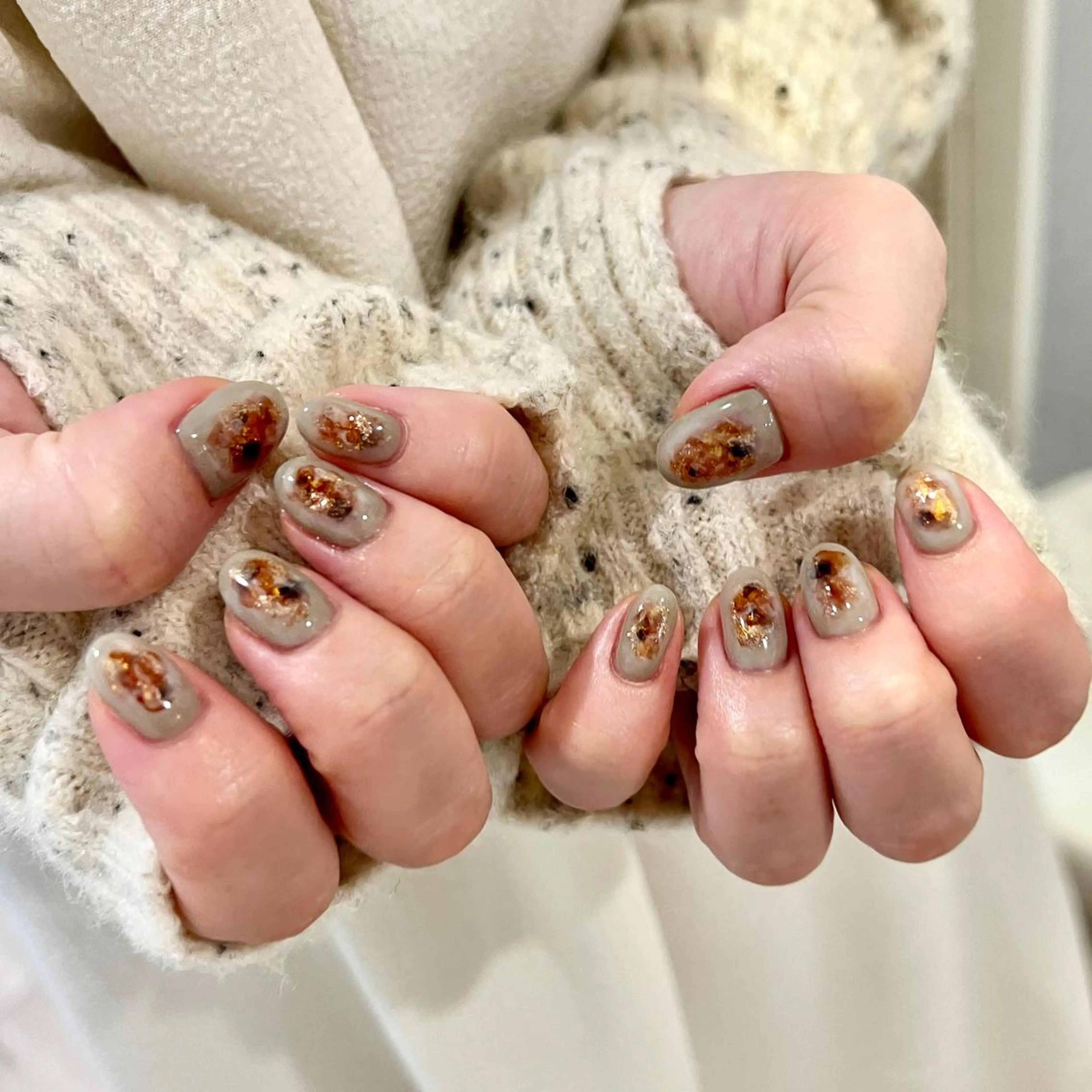 ネイル クリアネイル ミラーネイル 持ち込み ニュアンスネイル ワンカラーネイル ハンドネイル REHTOF 【銀座駅徒歩1分】のネイルデザイン