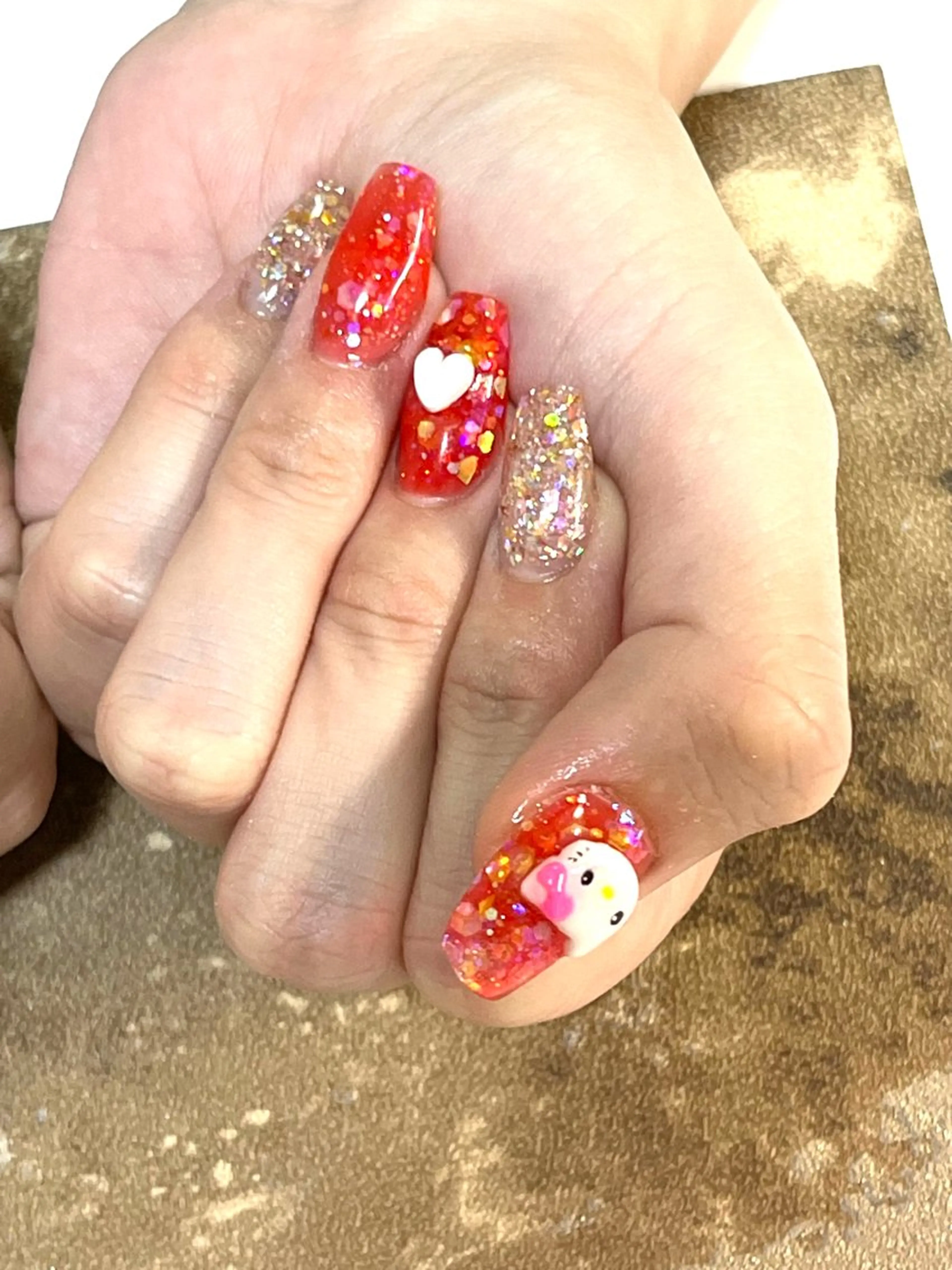 ネイル 長さ出し スカルプネイル plaisir所属・plaisir プレジールネイルのネイルデザイン