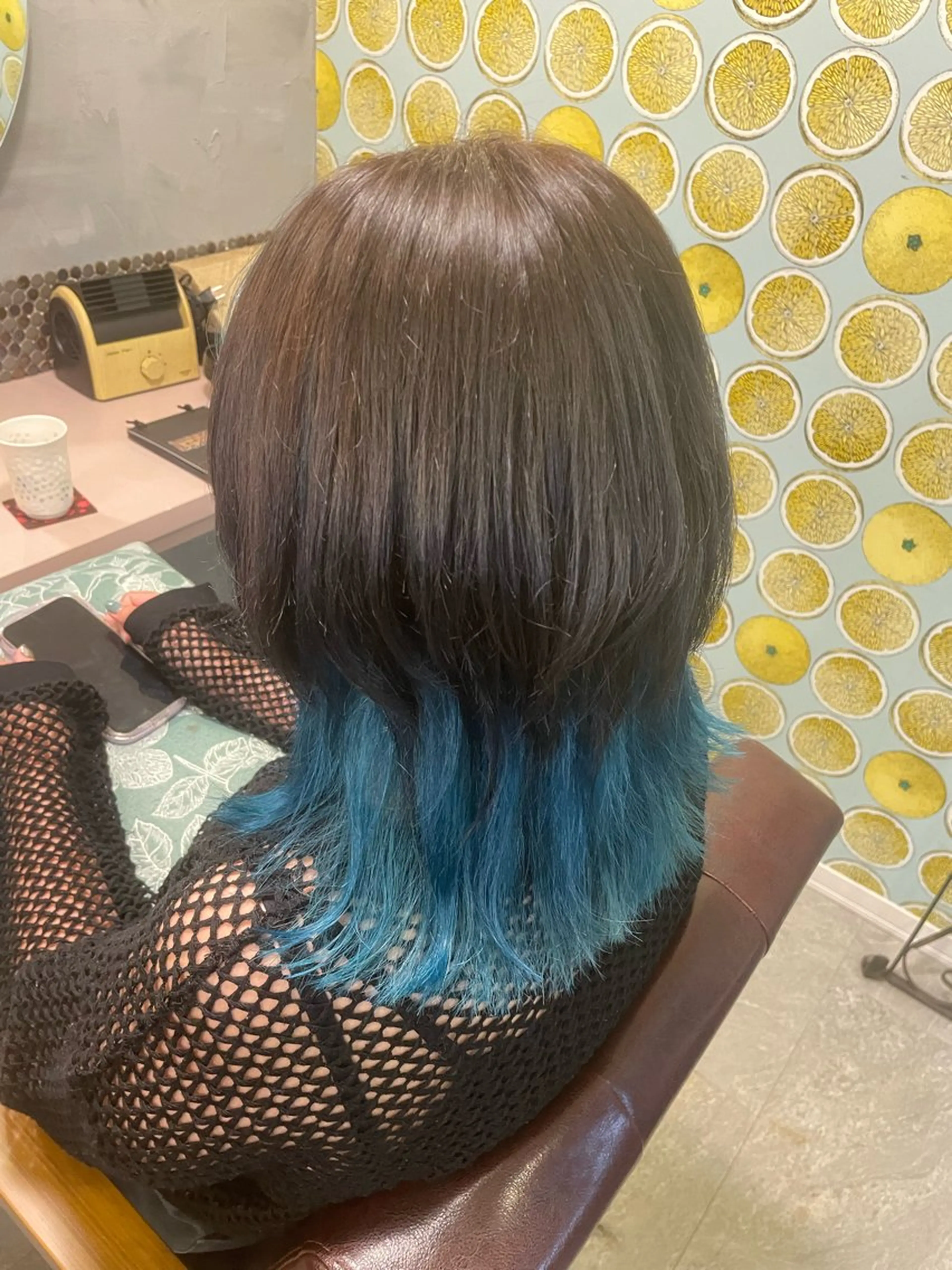 ロング ウルフカット カット ヘアカラー hair  make echo所属・hair make echo滿木あい花のヘアスタイル