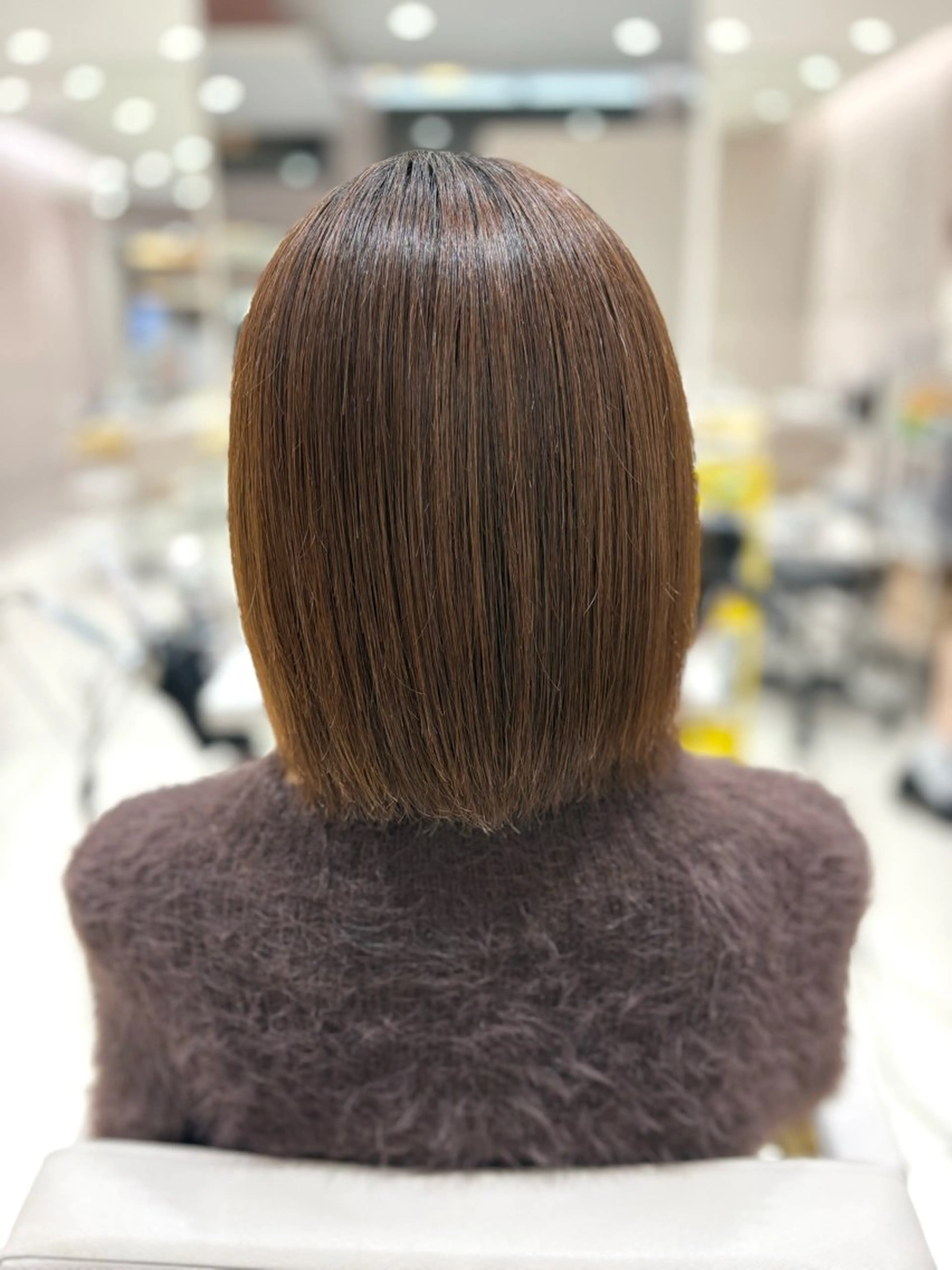 ショート 縮毛矯正 銀座/赤み消し/ 透明感カラー🩶りくのヘアスタイル