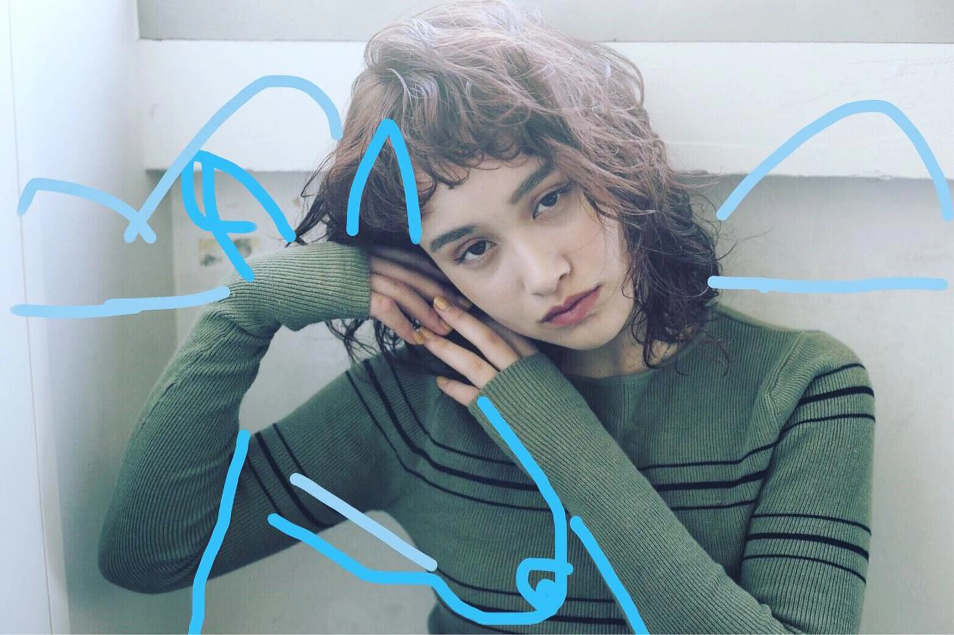パーマ カット ヘアカラー パーマ pole/apartment所属・💓パーマ，💗 レイヤーカットのヘアスタイル