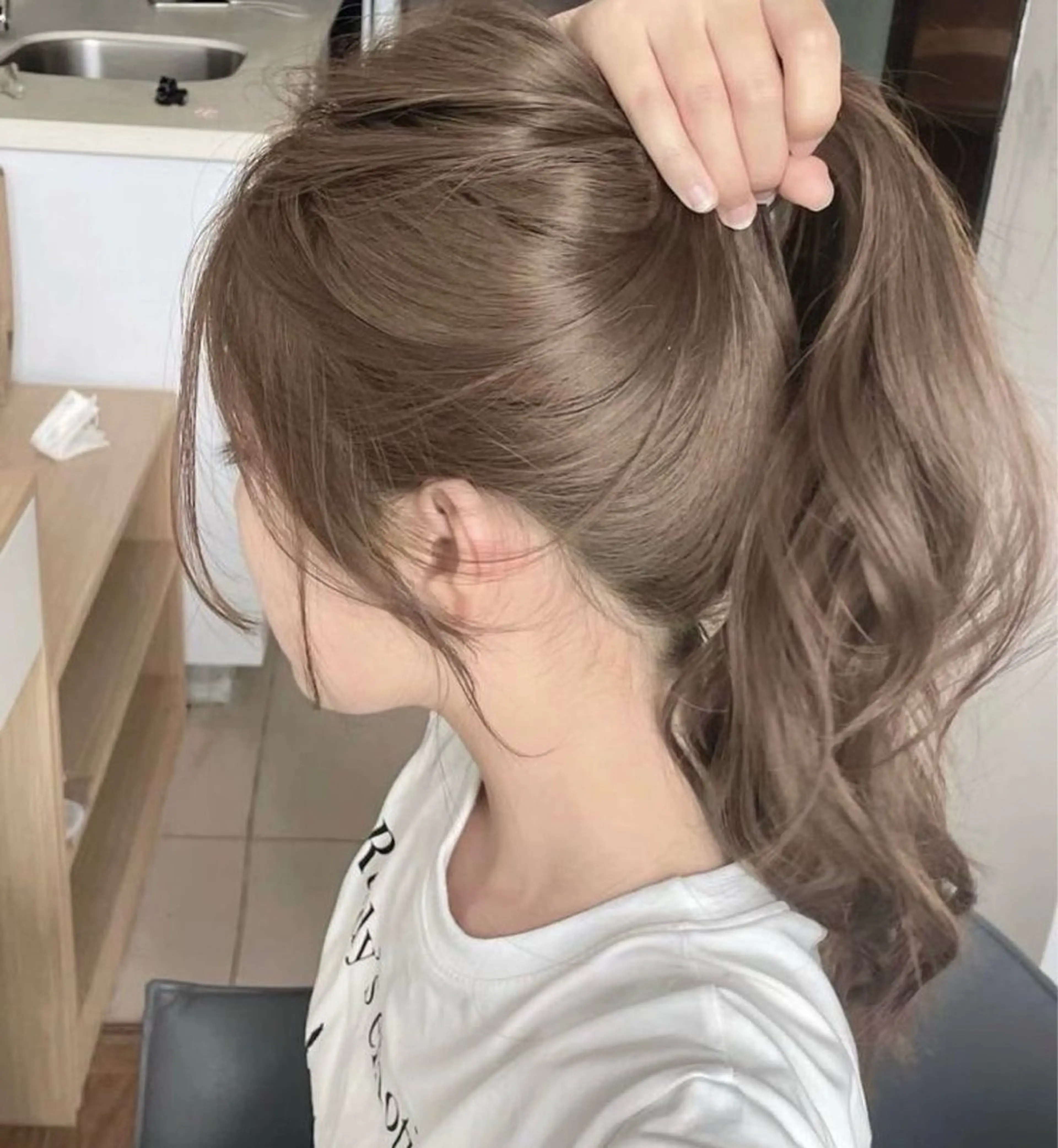 セミロング カラー ヘアカラー 💚ブリーチカラー 指名🥇💚ユウスケのヘアスタイル