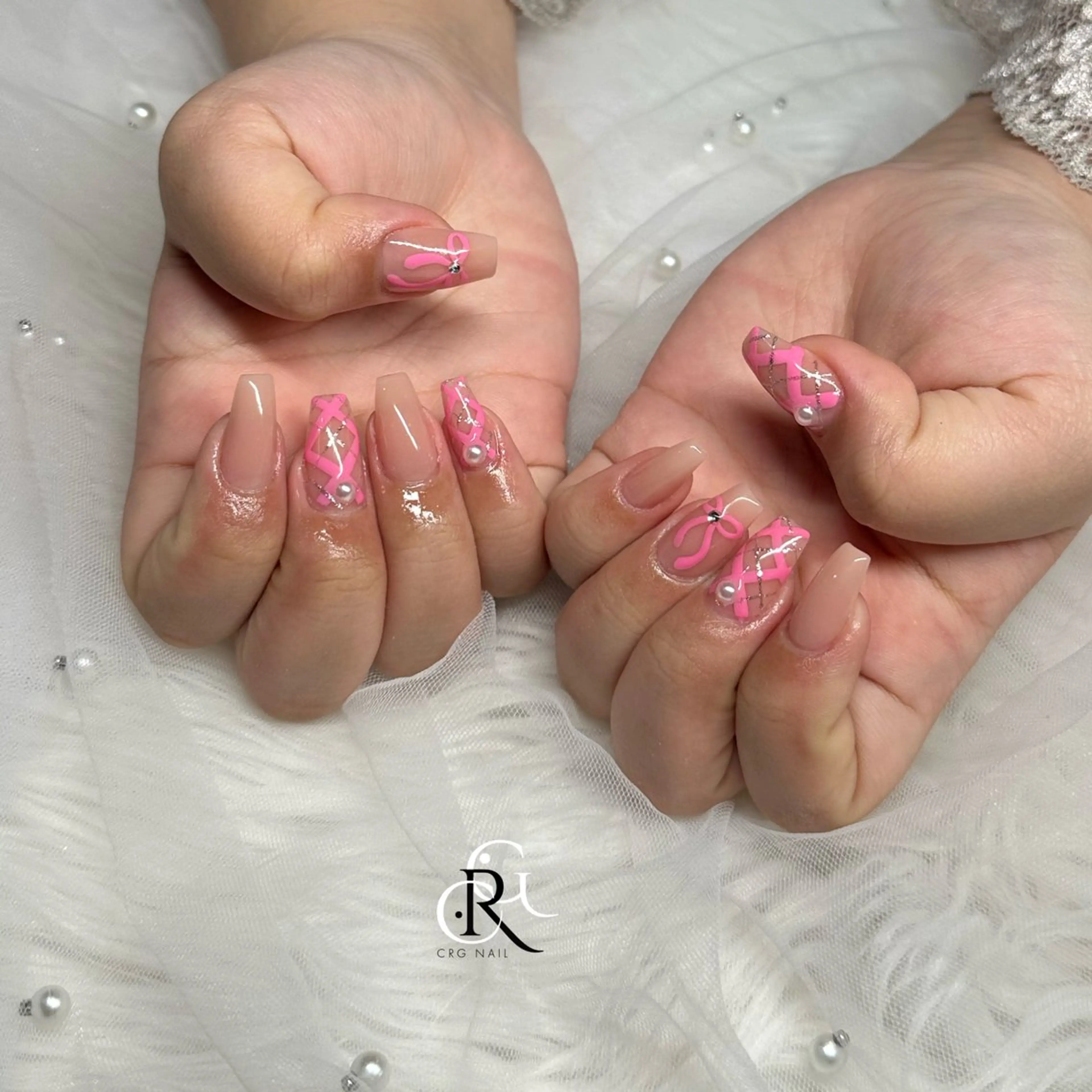 ネイル アートネイル ハンドネイル 美フォルム✨ CRG　RURIのネイルデザイン