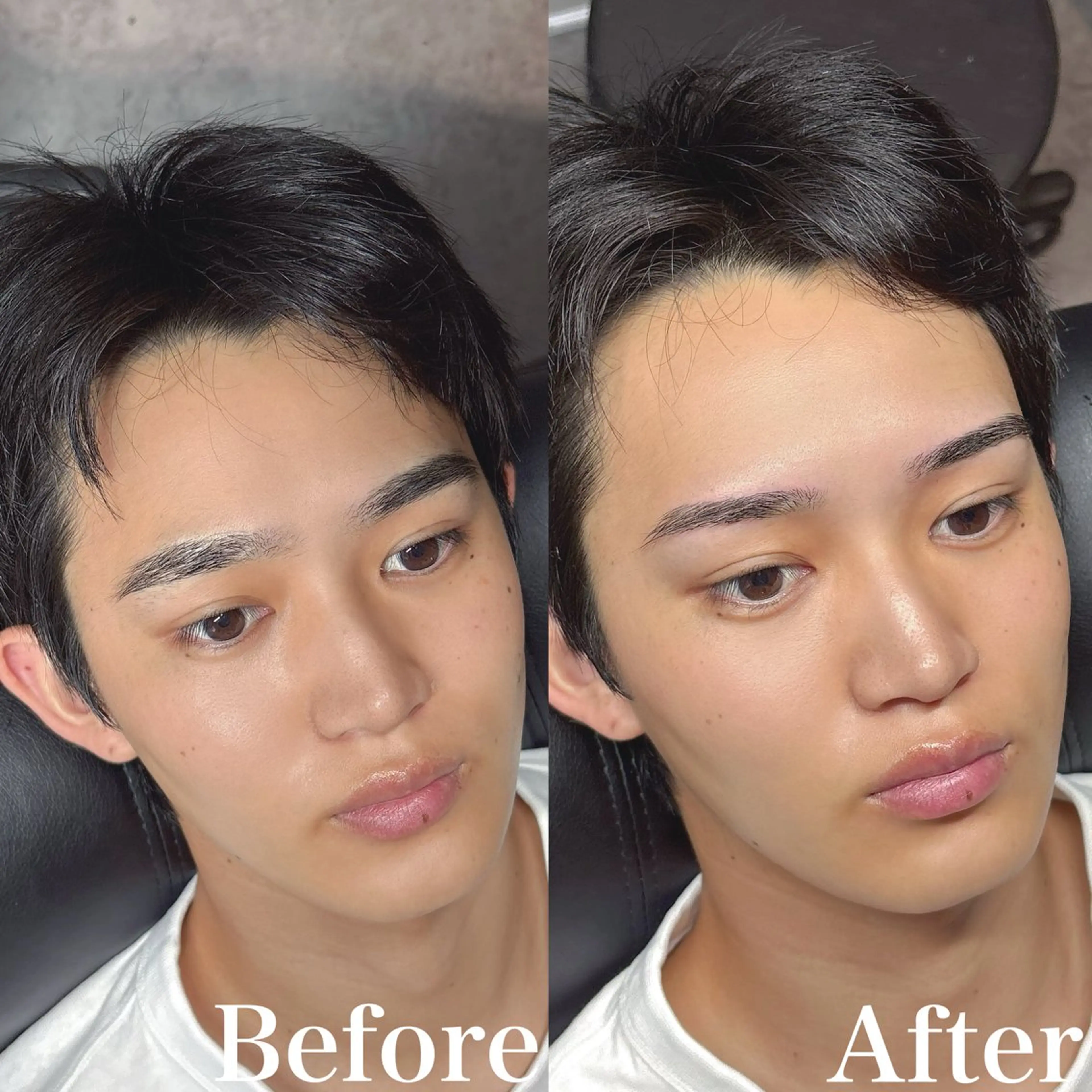 メンズ アイブロウ ワックス脱毛 眉カット 16日○Re:gid Yusukeの眉毛・アイブロウイメージ