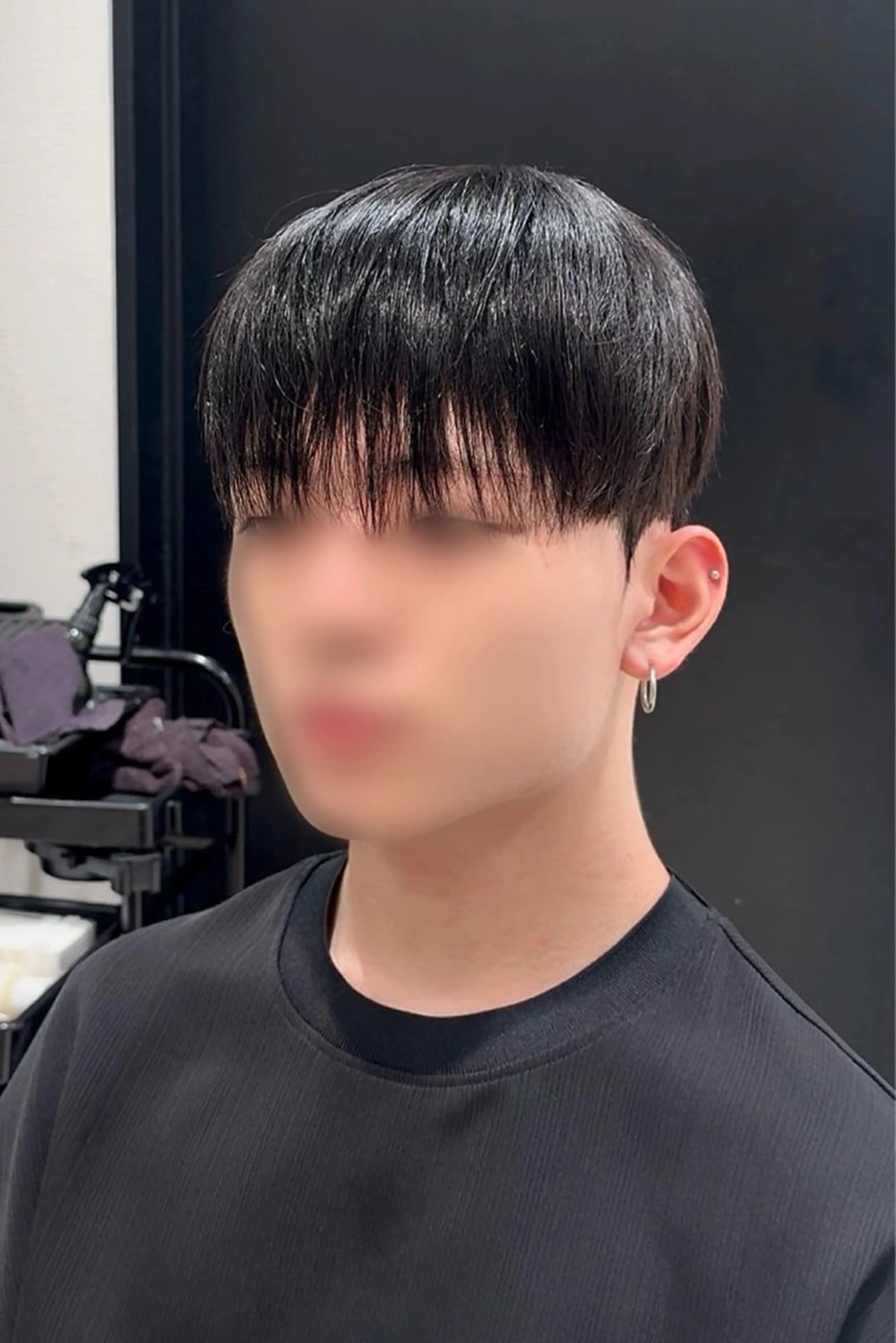 ショート カラー パーマ ヘアアレンジ メンズ カット パーマ 縮毛矯正 IVY表参道所属・ヘアメイク小野リエ 韓国ハーフ🦊のヘアスタイル