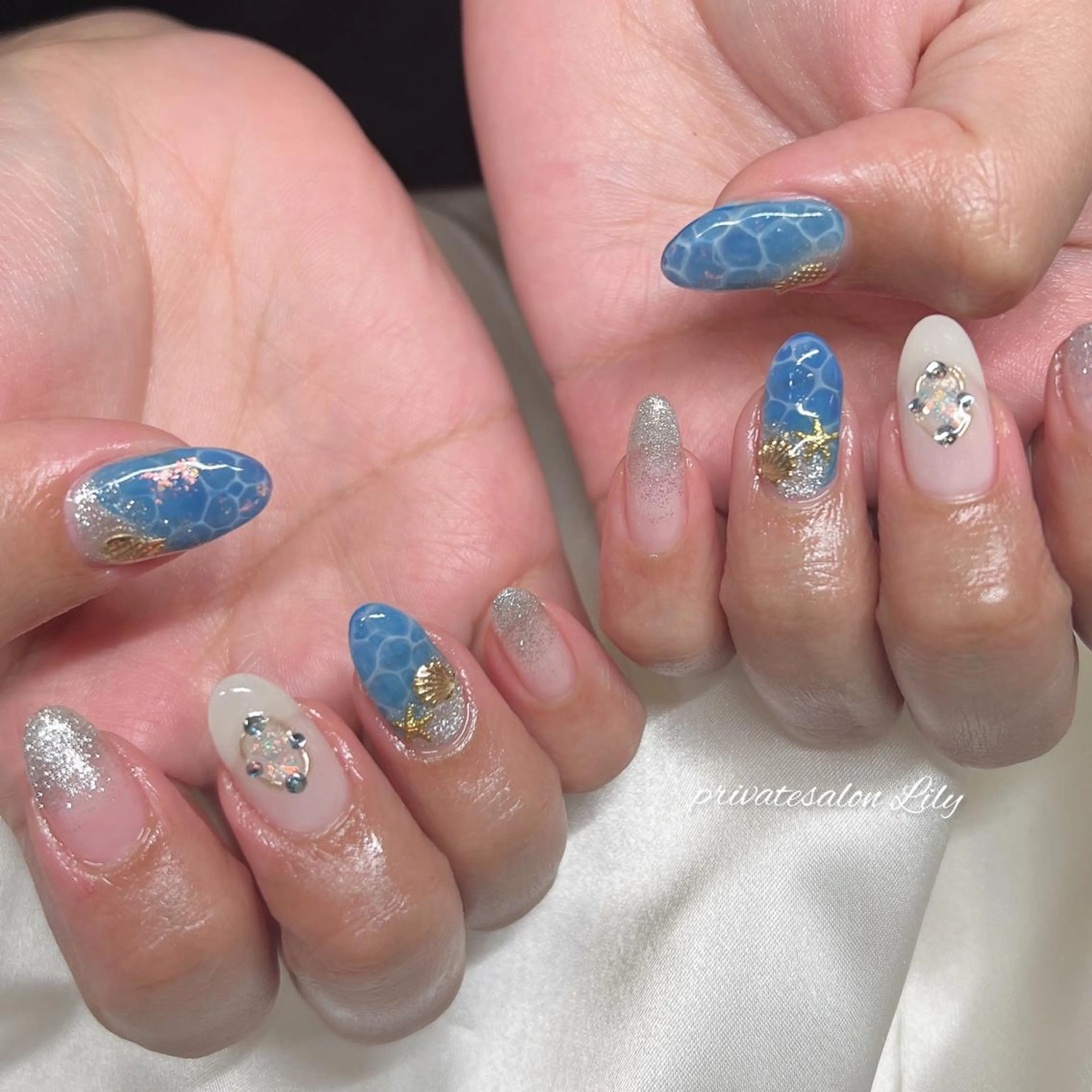 ネイル 夏ネイル ハンドネイル salon Lilyのネイルデザイン