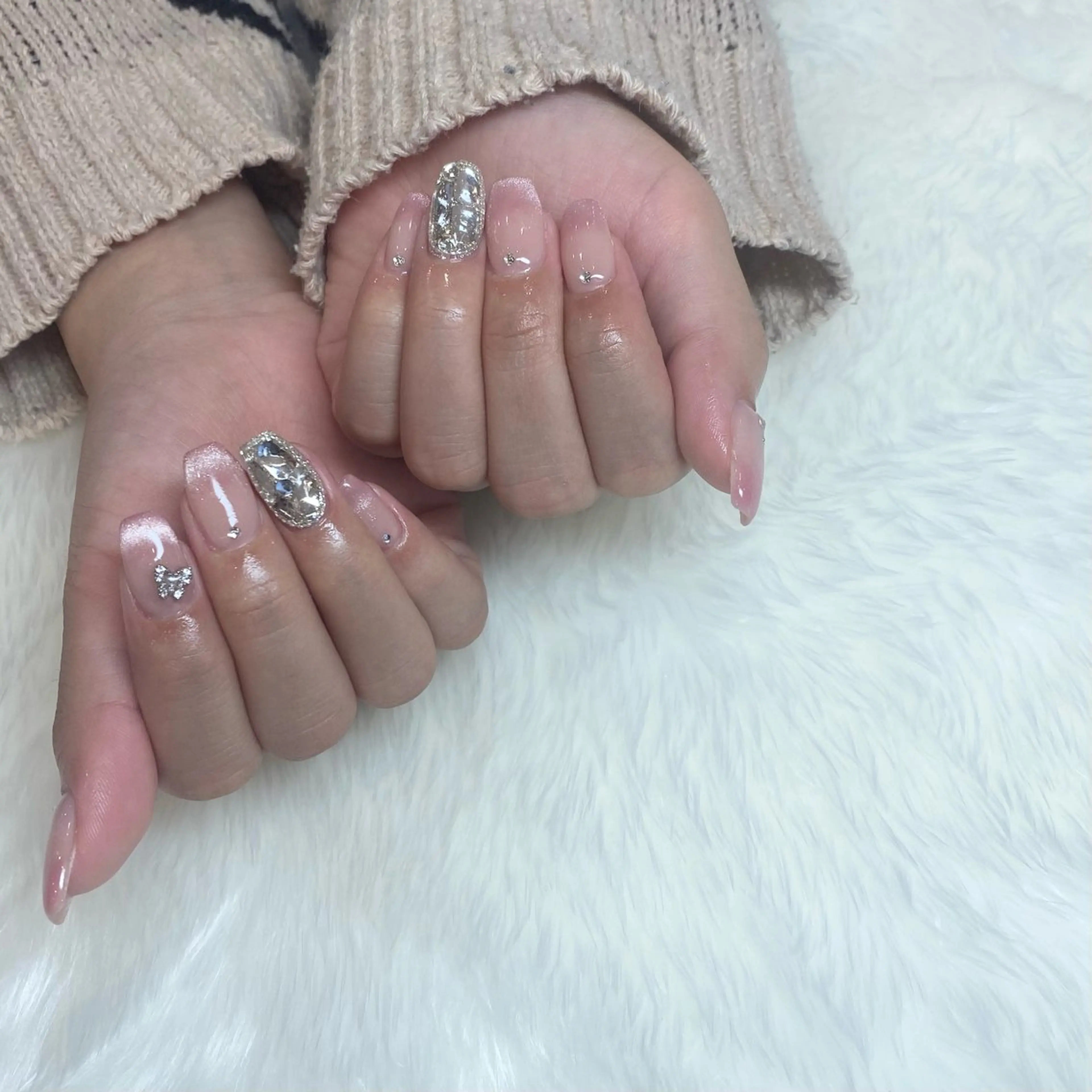 ネイル グラデーション マグネットネイル オフィスネイル Nailsalon Merci所属・Merci momoのネイルデザイン