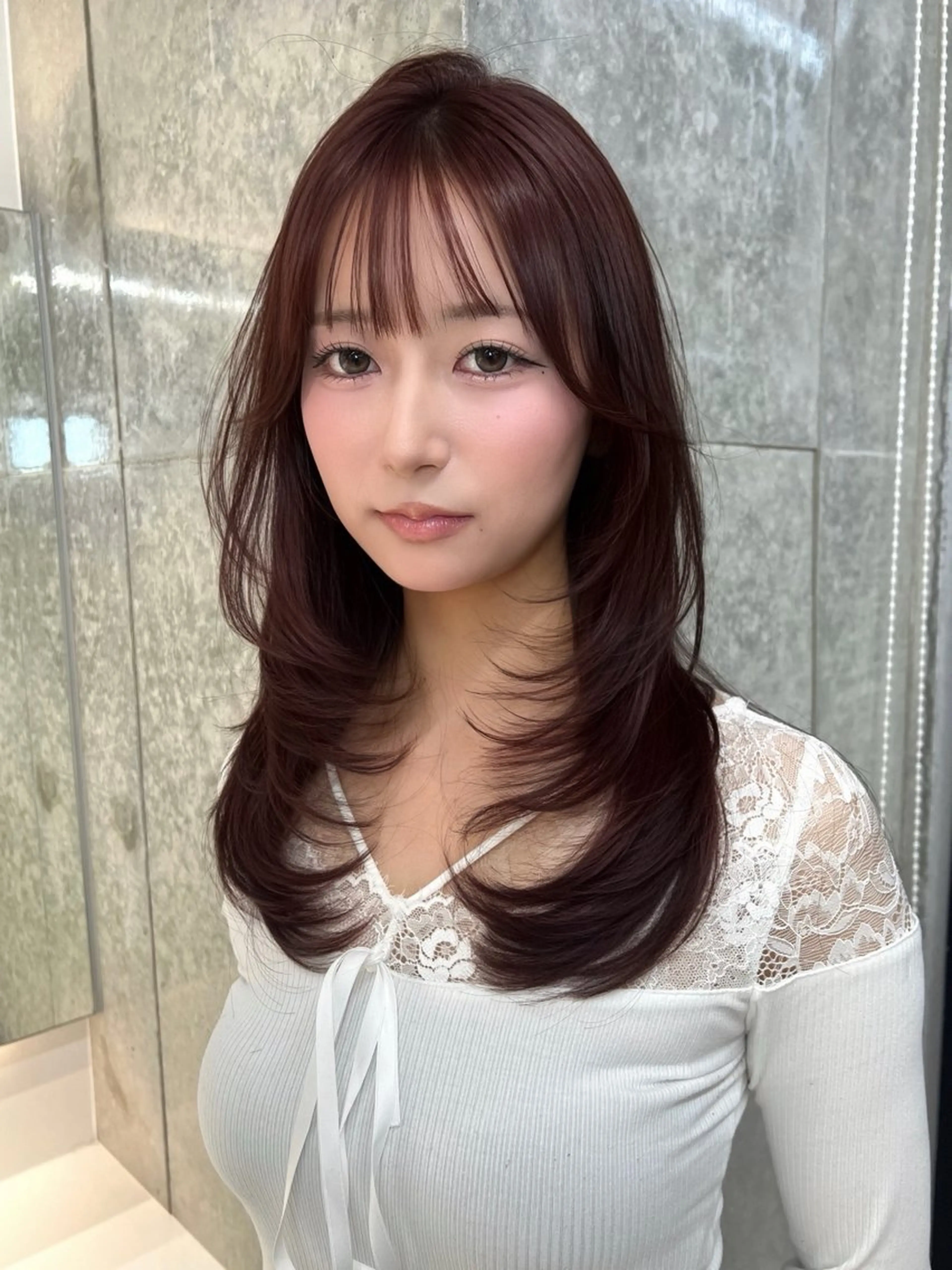 ロング カラー ハッシュカット カット ヘアカラー トリートメント 髪質改善 ☘️松井　傑のヘアスタイル