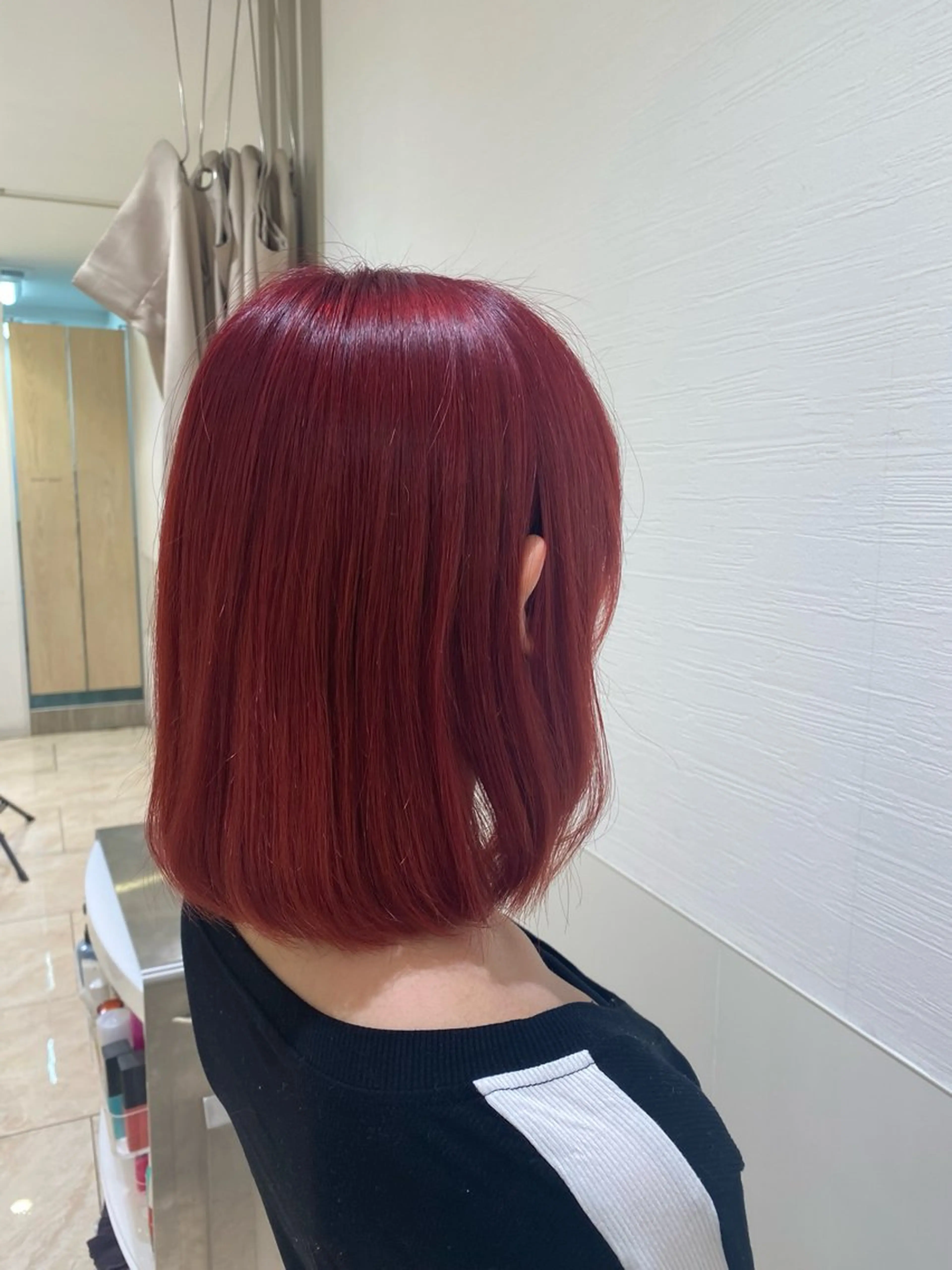 ミディアム カラー ダブルカラー レッドカラー トリートメント ヘアカラー miho‪𓂃 ANNETTAのヘアスタイル