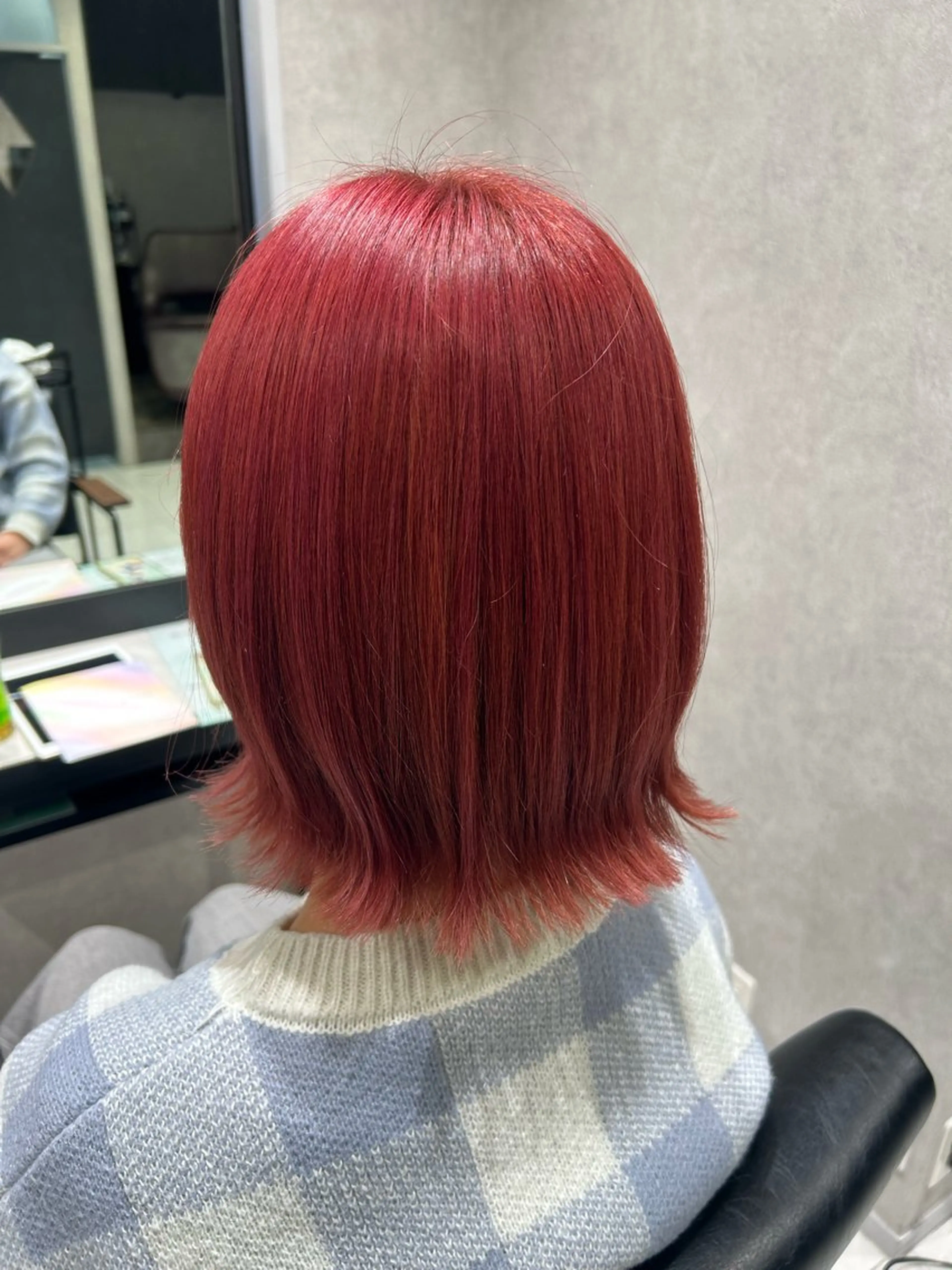 カラー ピンクカラー 透明感カラー🩵 束感まつげ🪼海月のヘアスタイル