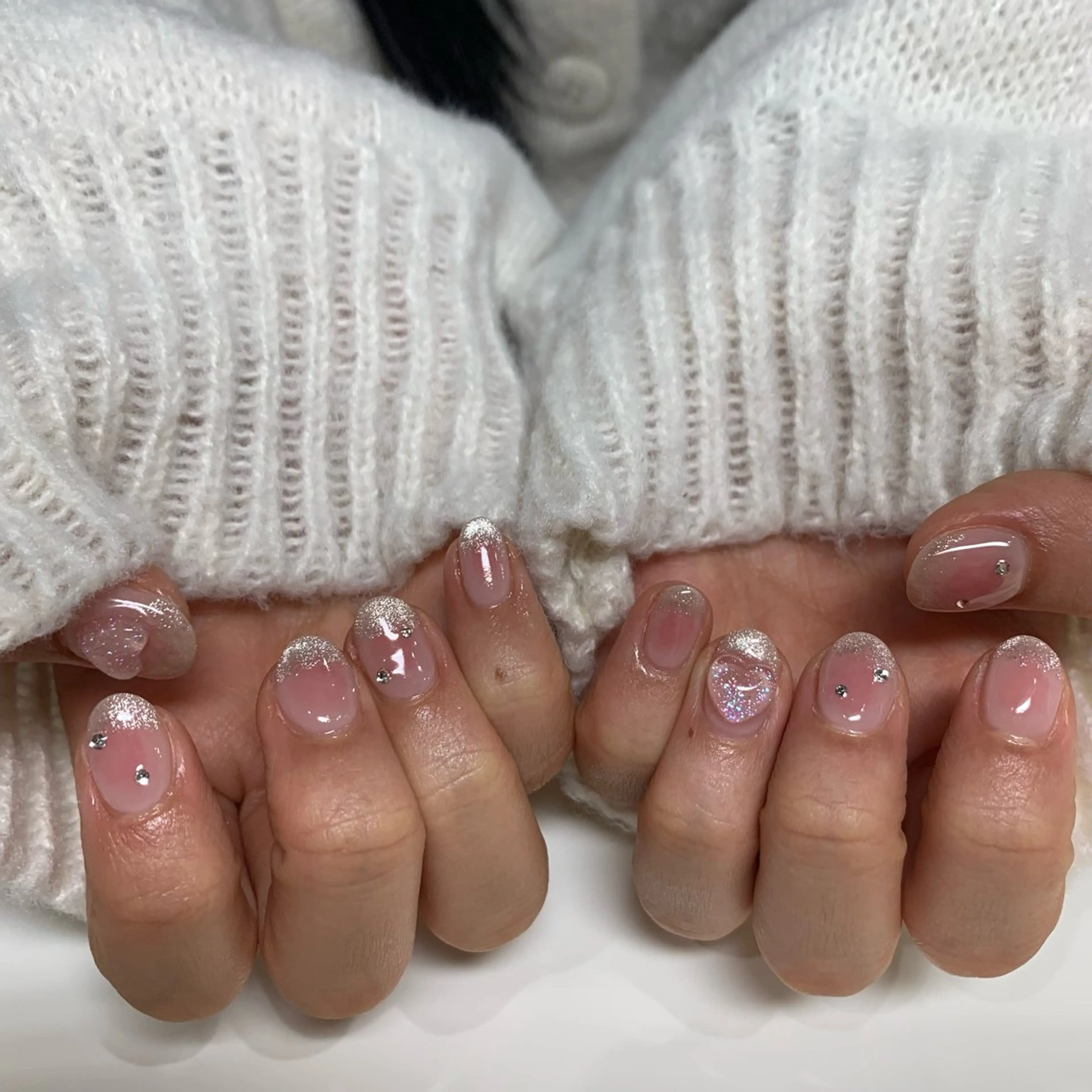 ネイル チークネイル マグネットネイル ELAN) Hasegawaのネイルデザイン