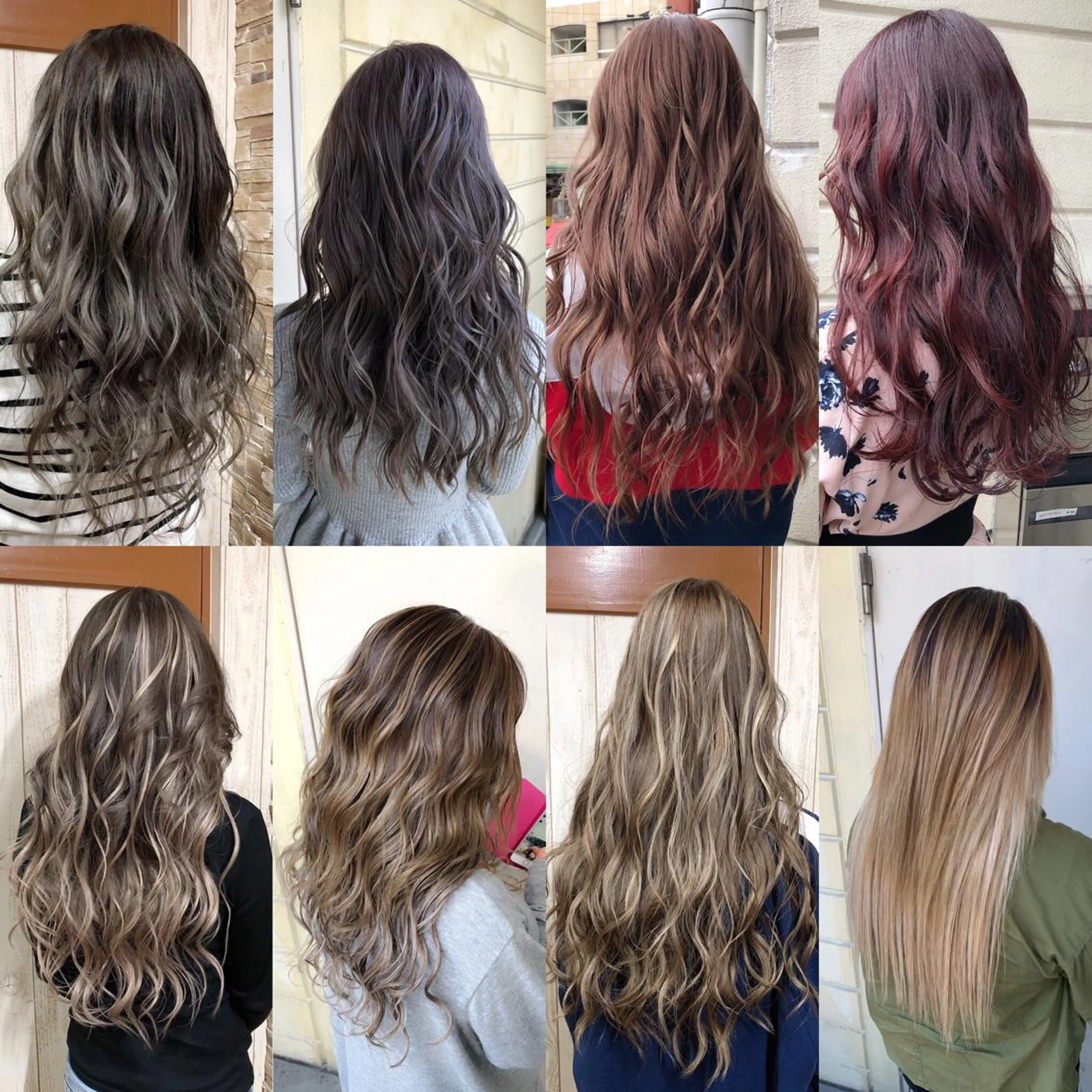 ロング カラー kr2s アメ村のヘアスタイル