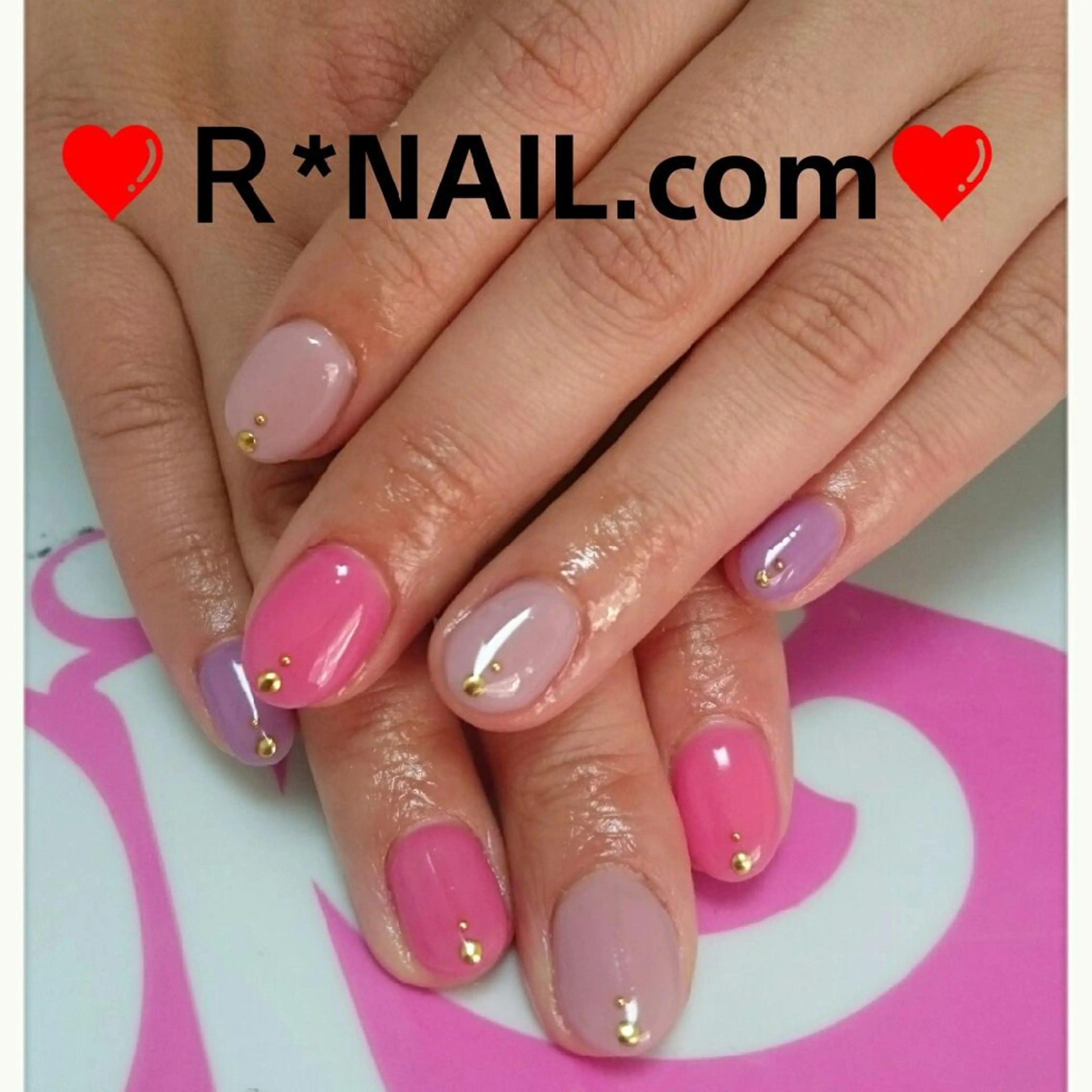 ミディアム カラー ネイル キッズ R*NAIL .comのネイルデザイン