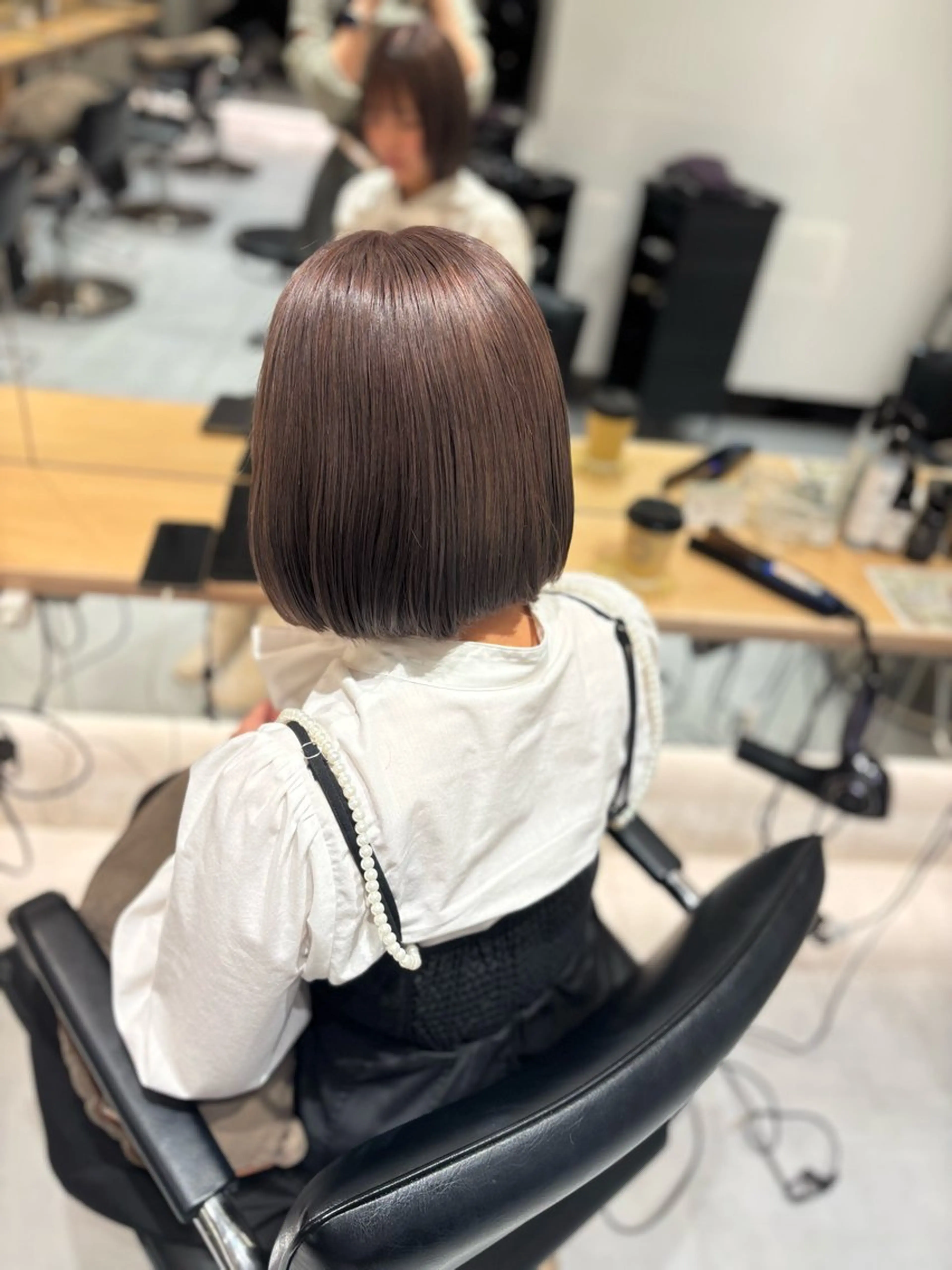 ショート カラー ブラウンカラー ハイトーンカラー マロンブラウン ヘアカラー 🔮モデル募集中🔮 misaのヘアスタイル