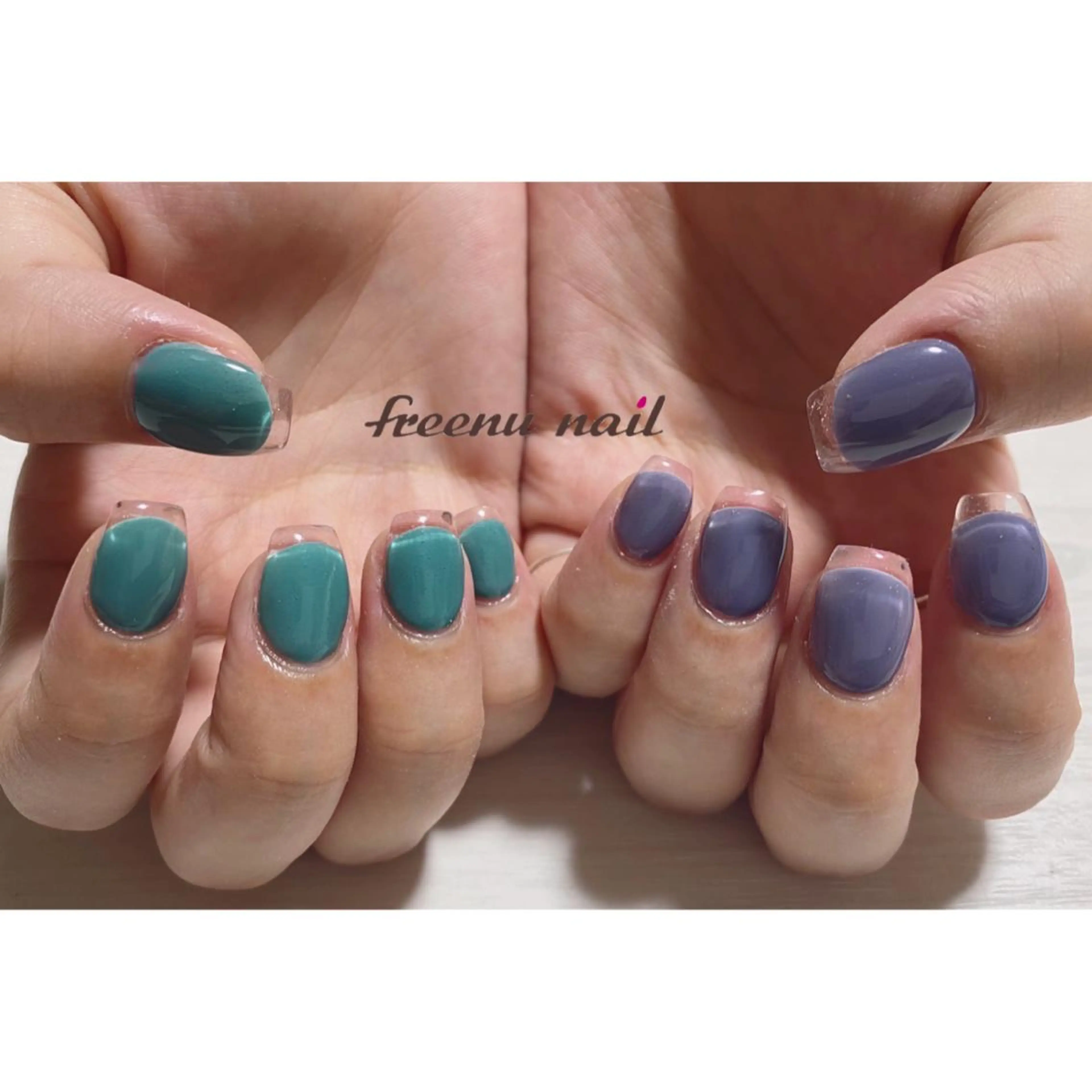 ネイル クリアネイル フレンチネイル freenu nail【24H】のネイルデザイン