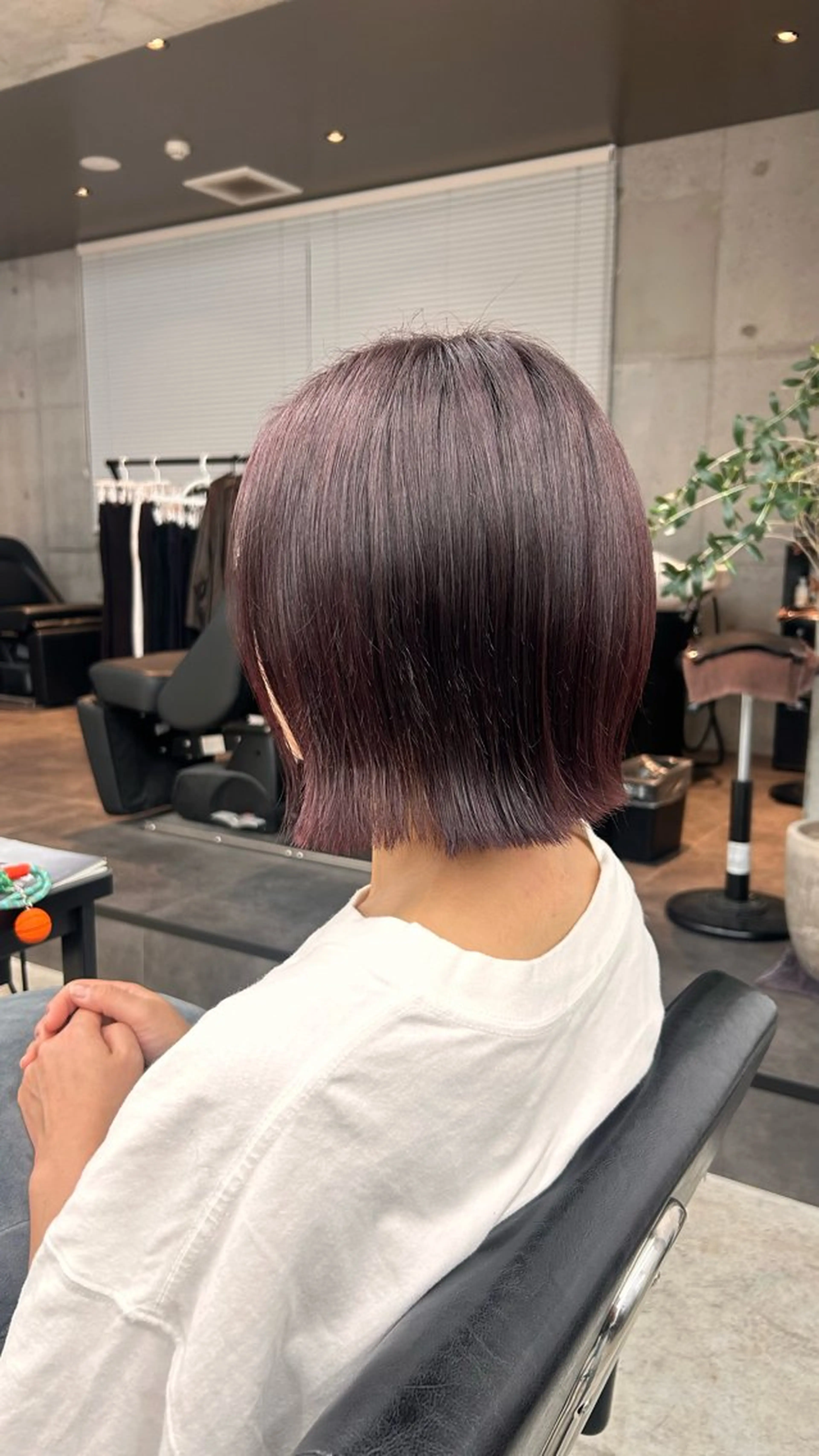 ショート カラー ヘアカラー トリートメント ボブ/暖色カラー 🎧 kei 🎀のヘアスタイル