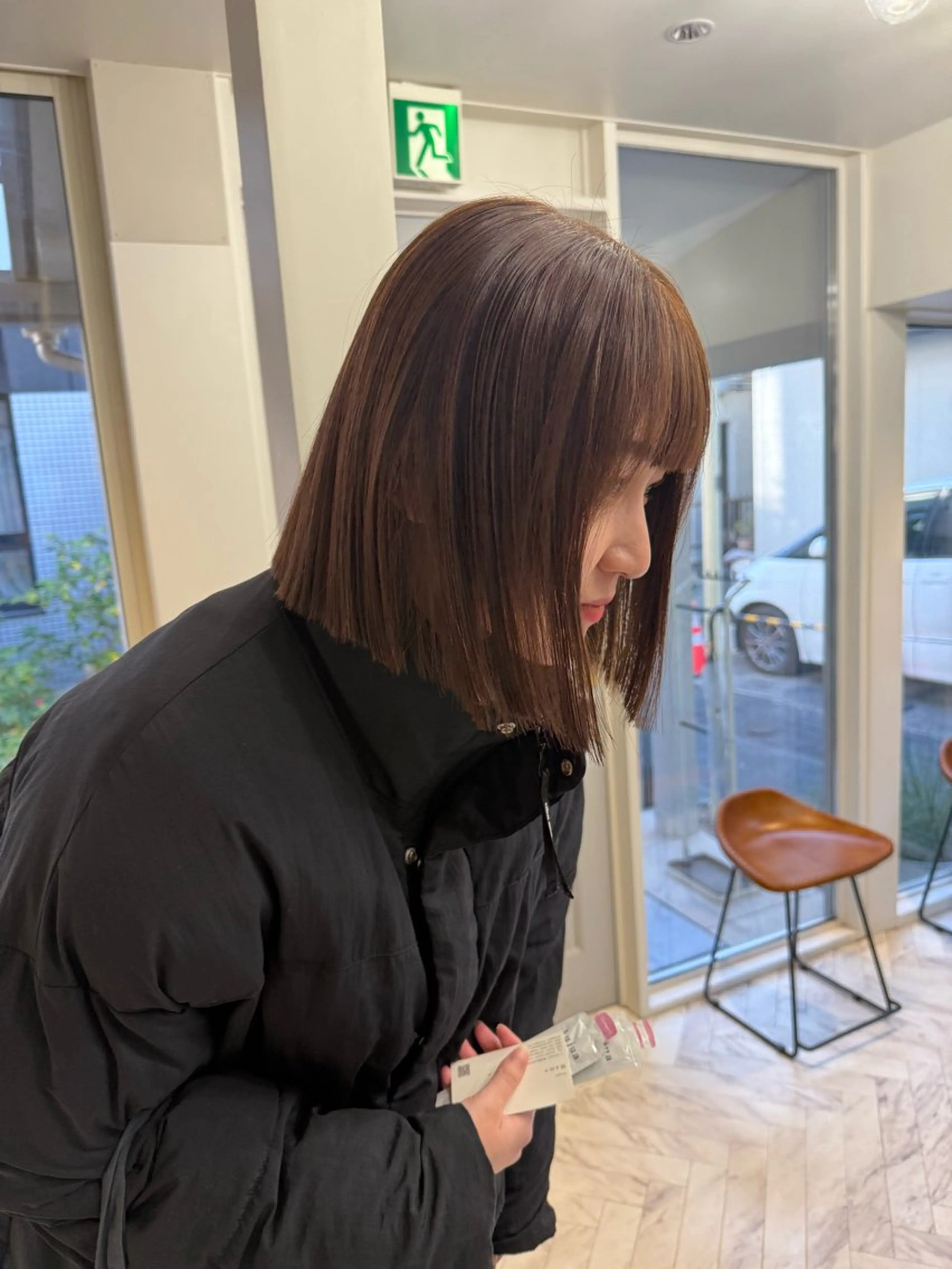 ショート カラー ミルクティー× グレージュMOMOのヘアスタイル