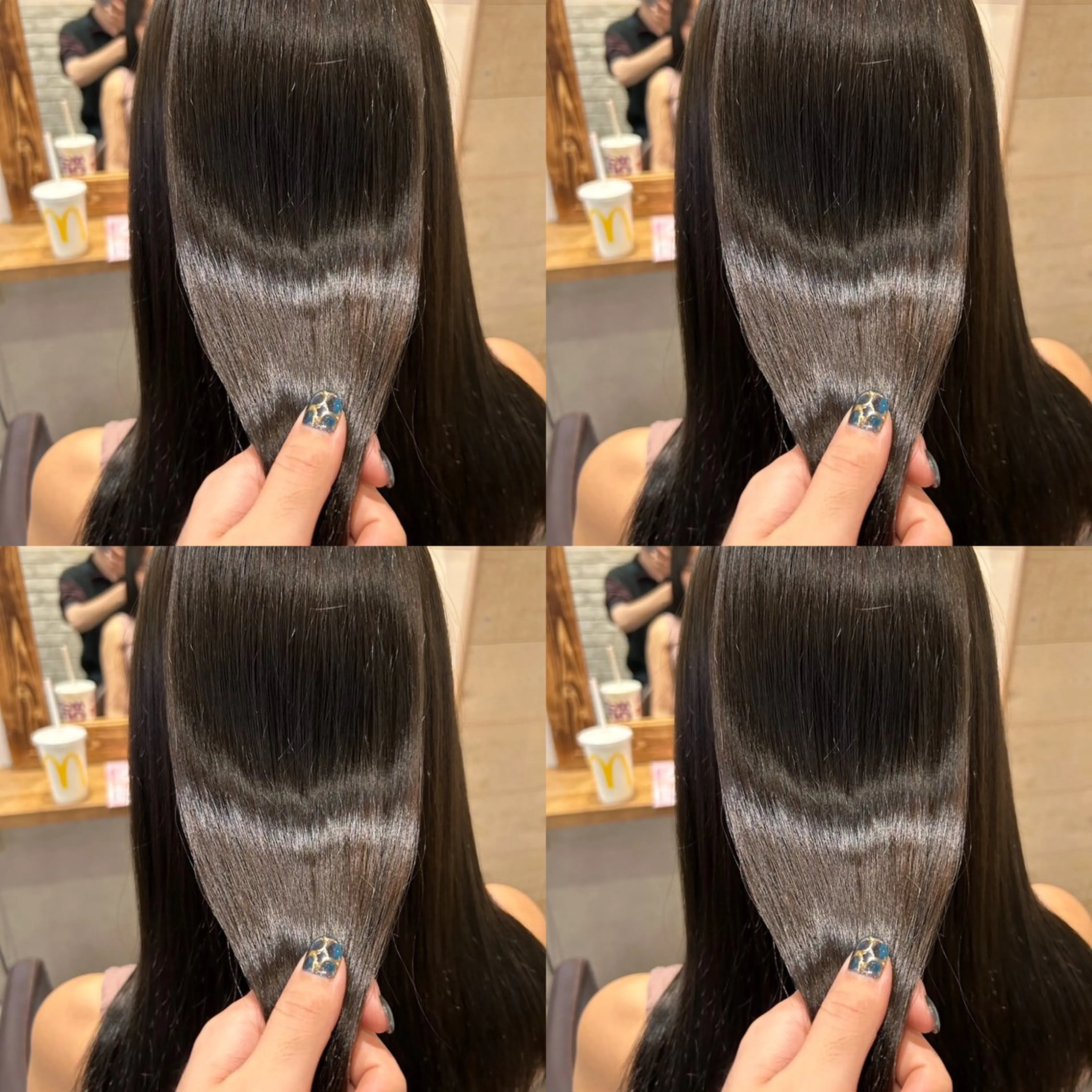 セミロング カラー ヘアアレンジ 💎韓国レイヤー× 髪質改善 ゆうま💎のヘアスタイル