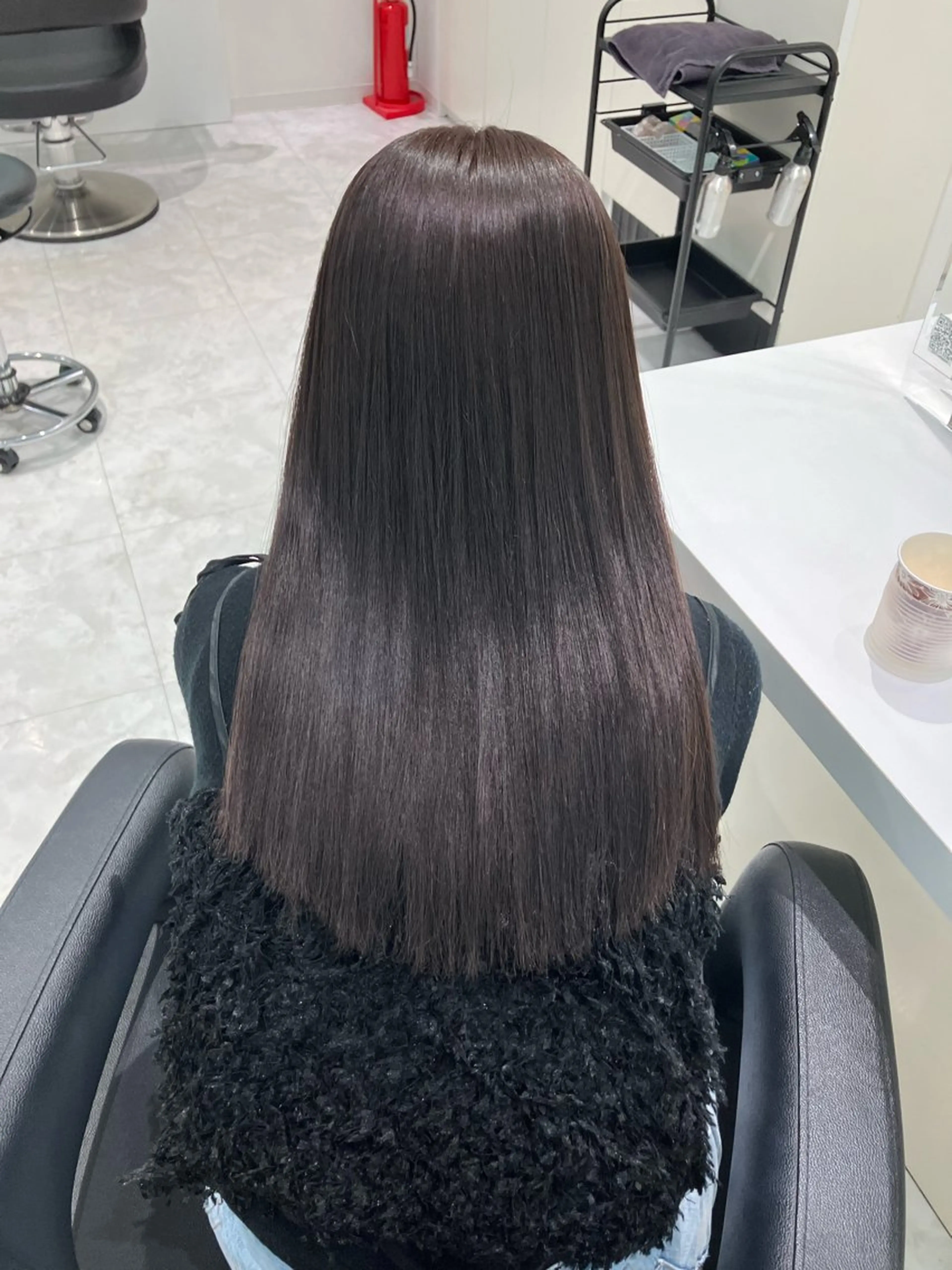 ロング カラー ヘアアレンジ 🫧透明感ラベンダー 似合わせ🫧あい🫧のヘアスタイル