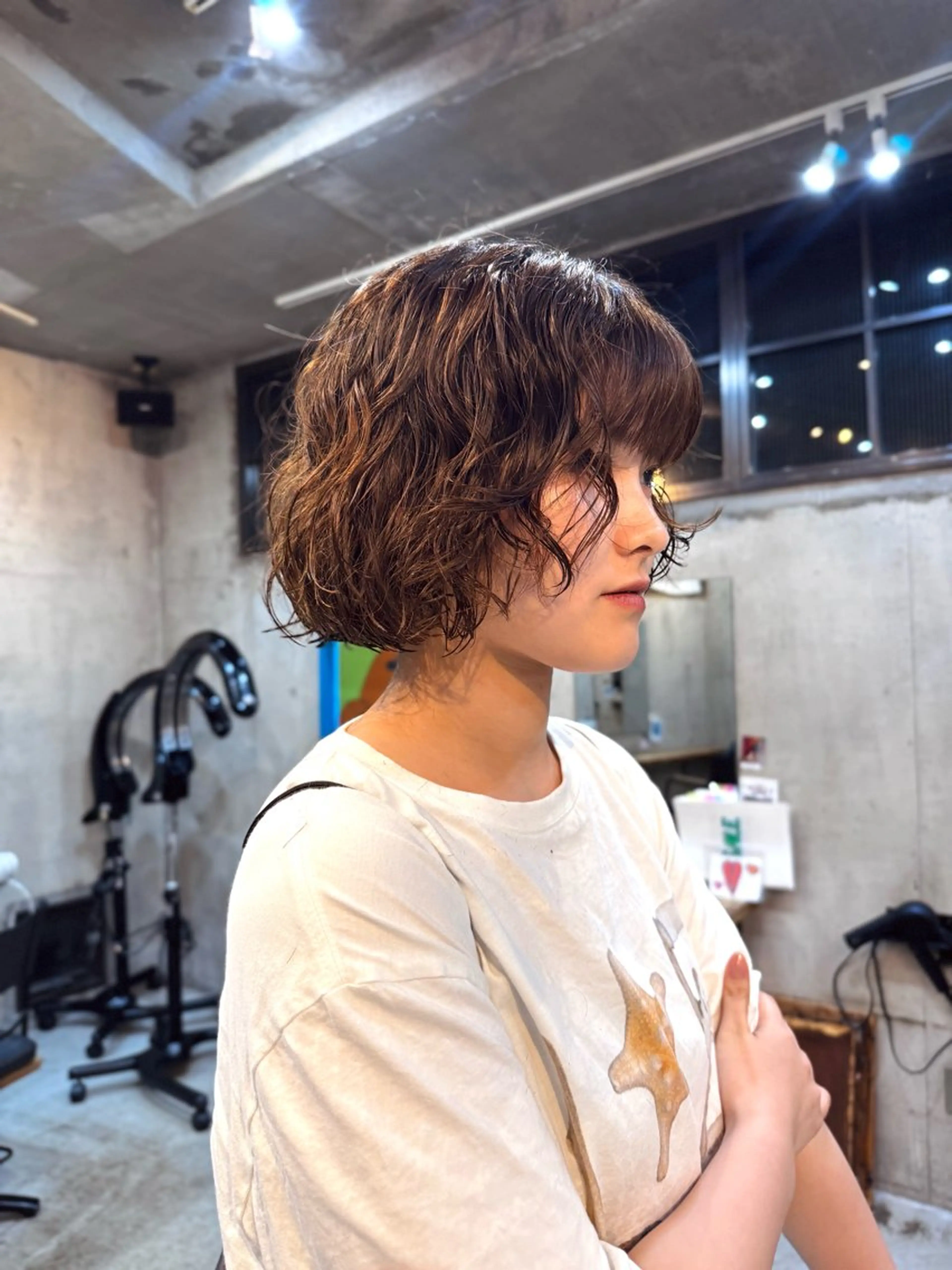 ショート カット パーマ パーマ/パーマ落とし /メンズカット/ヒロのヘアスタイル