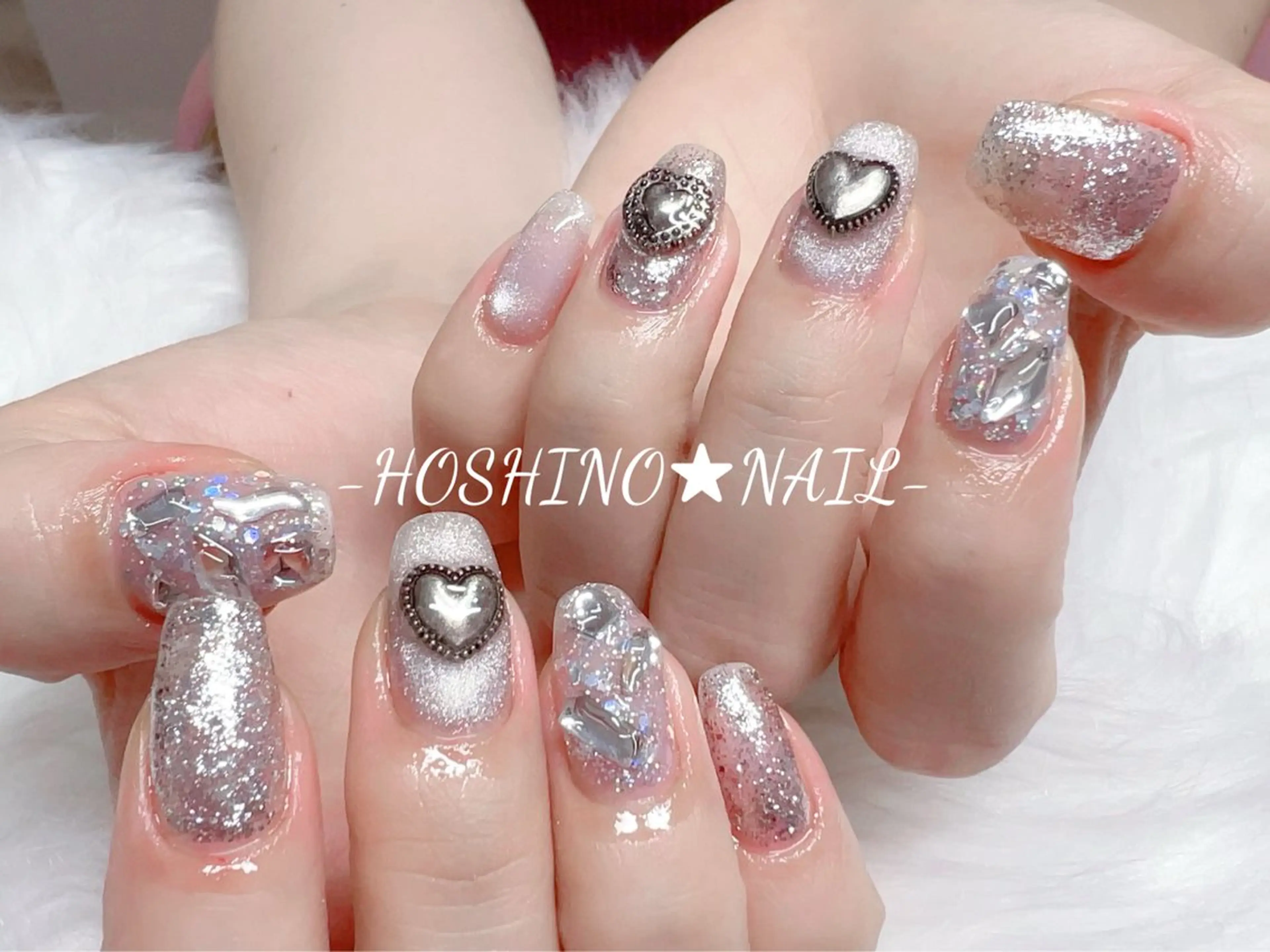 ネイル オーロラネイル チークネイル ドット フットネイル フレンチネイル ハンドネイル ★HOSHINO NAIL★新宿店のネイルデザイン