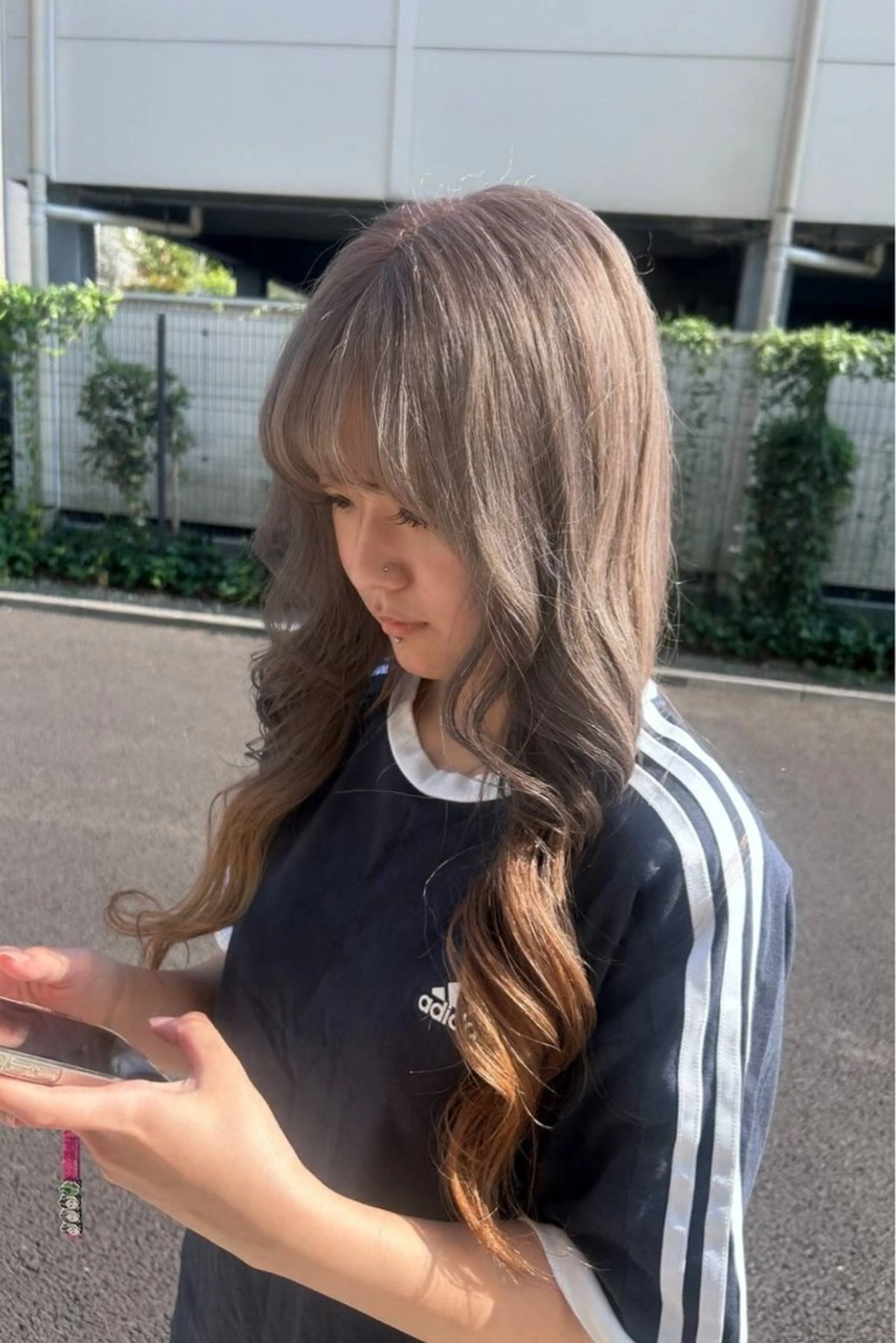 ロング ヘアカラー モテ髪ハイトーン 🤍MIZUKI🤍のヘアスタイル