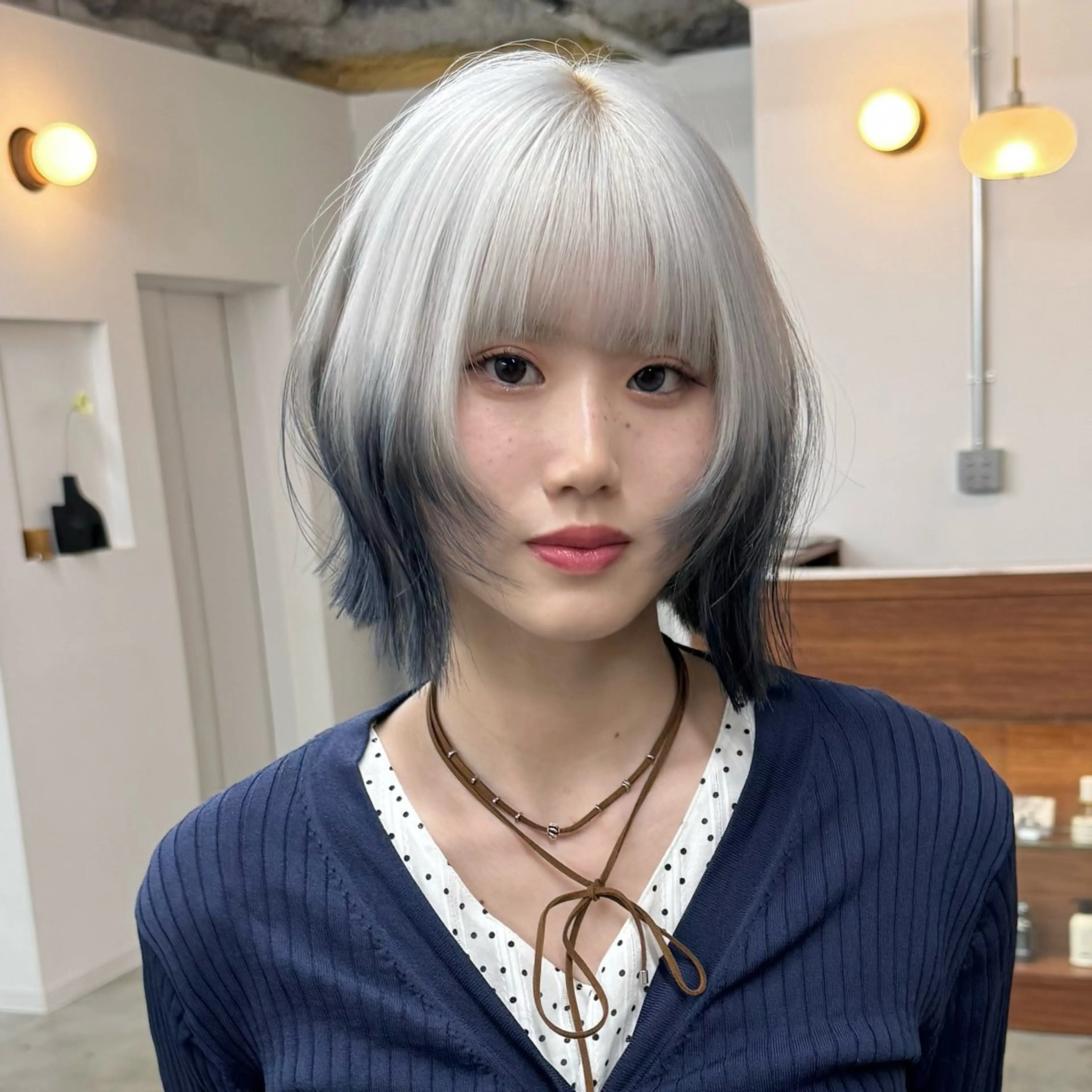 ショート カラー ヘアカラー トリートメント ヘアセット ブリーチ/ハイトーン ダブルカラー/川上のヘアスタイル