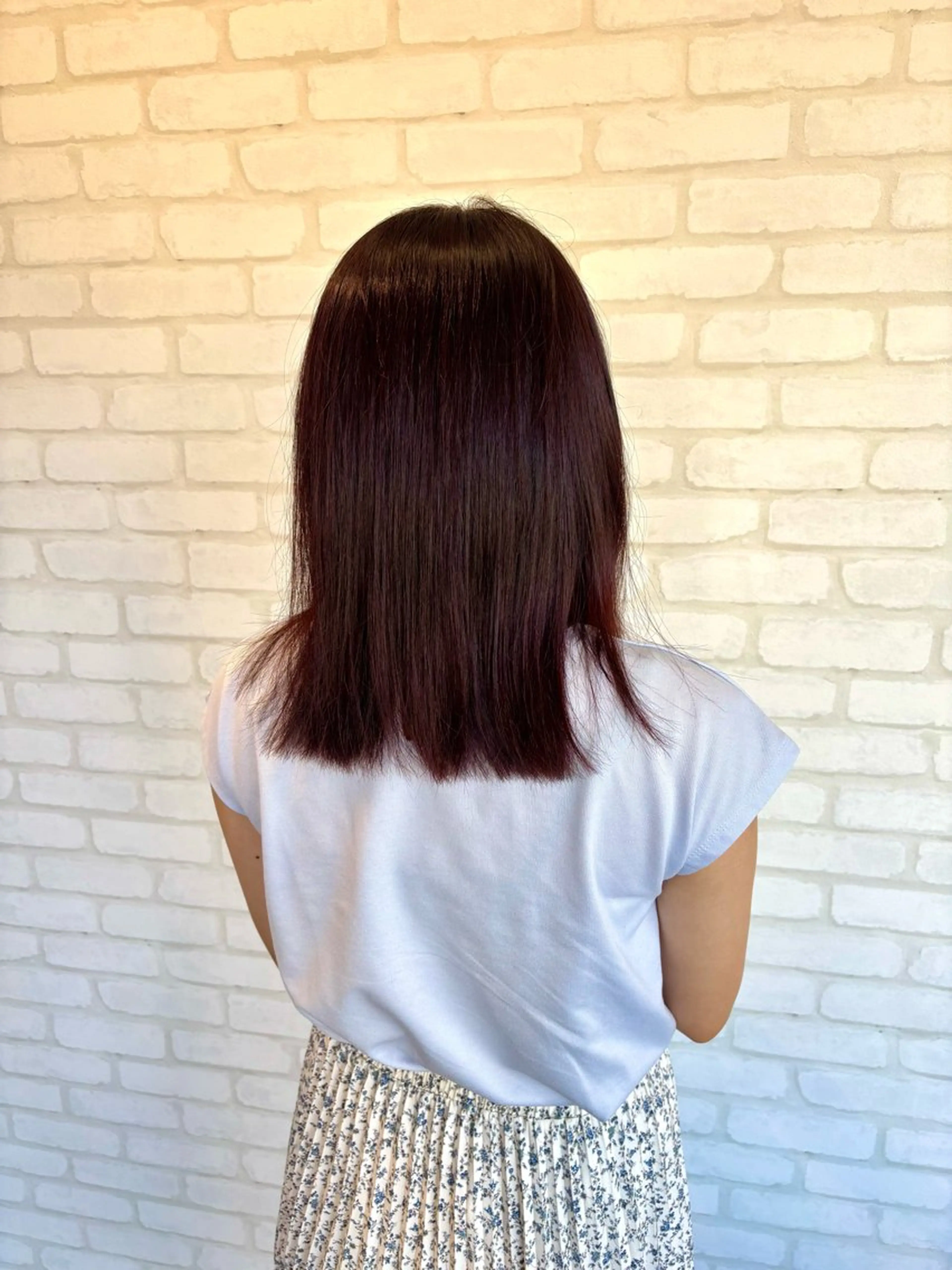 ミディアム カラー ピンクカラー カット ヘアカラー TOMOYA /カラー・縮毛のヘアスタイル