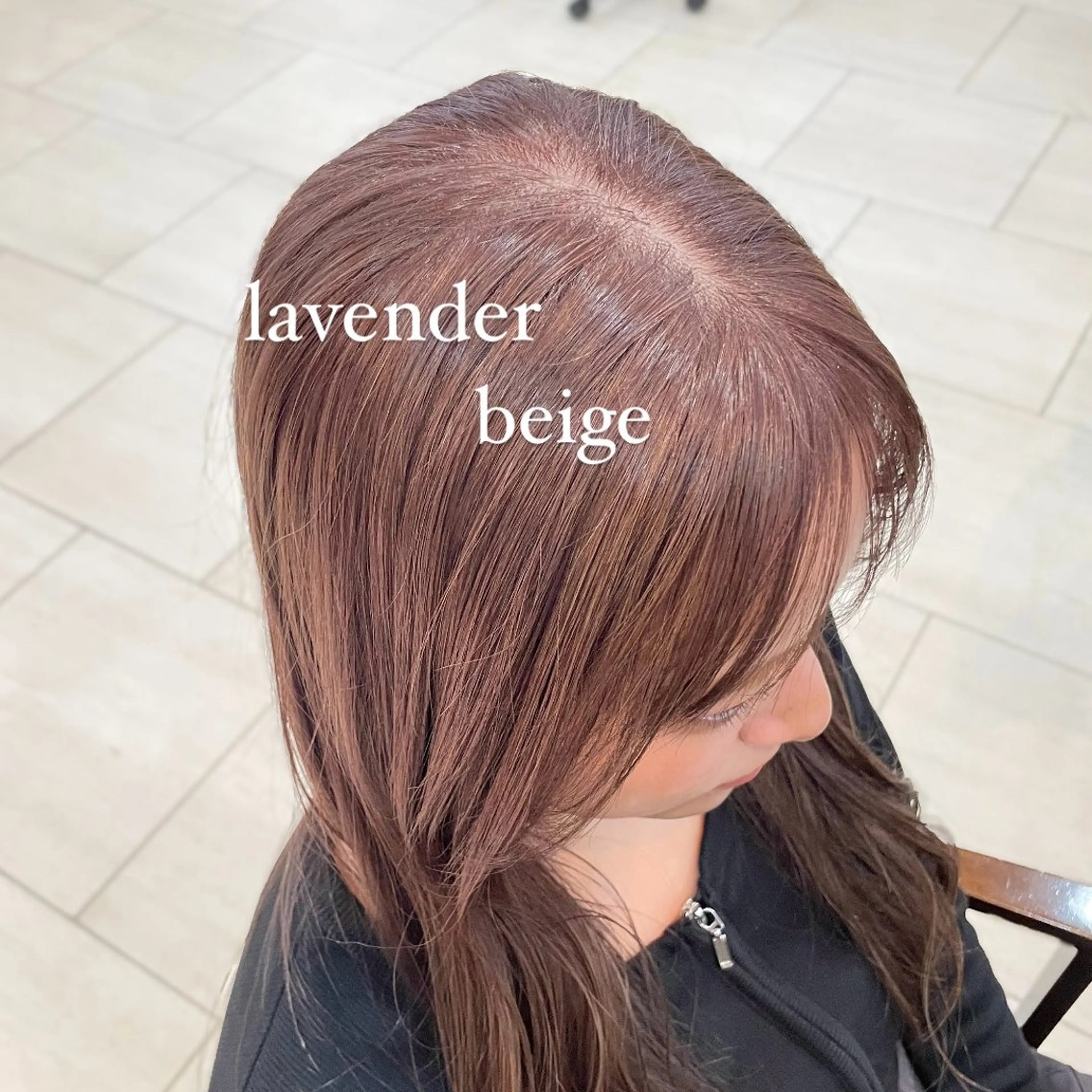 ロング カラー ベージュカラー ブリーチ ラベンダーカラー ラベンダーベージュ ボブ/レイヤー/ダブ ルカラー/まいな🌸のヘアスタイル
