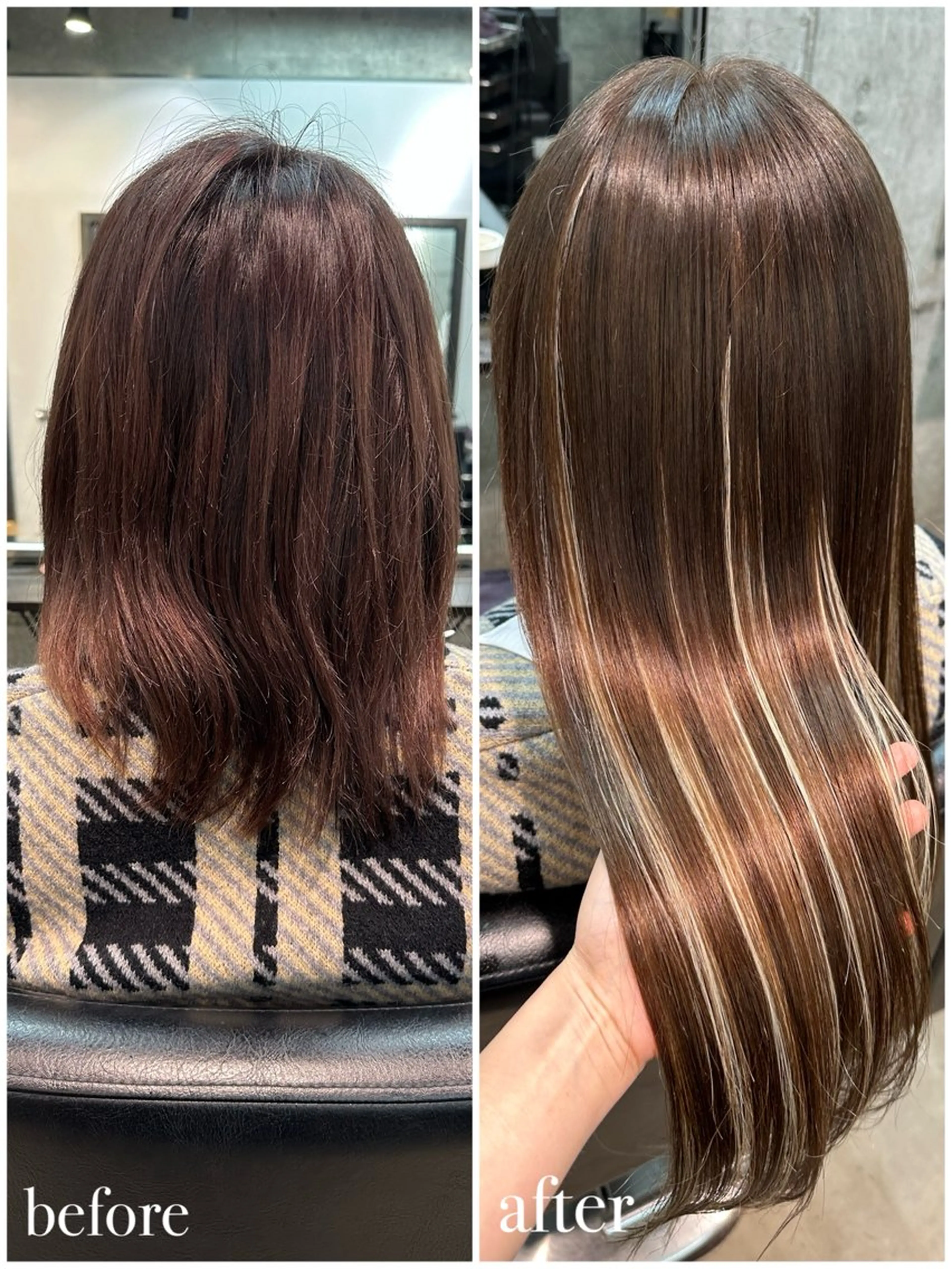 ロング シールエクステ エクステ エクステ💕カラー エリア最安値💕のヘアスタイル