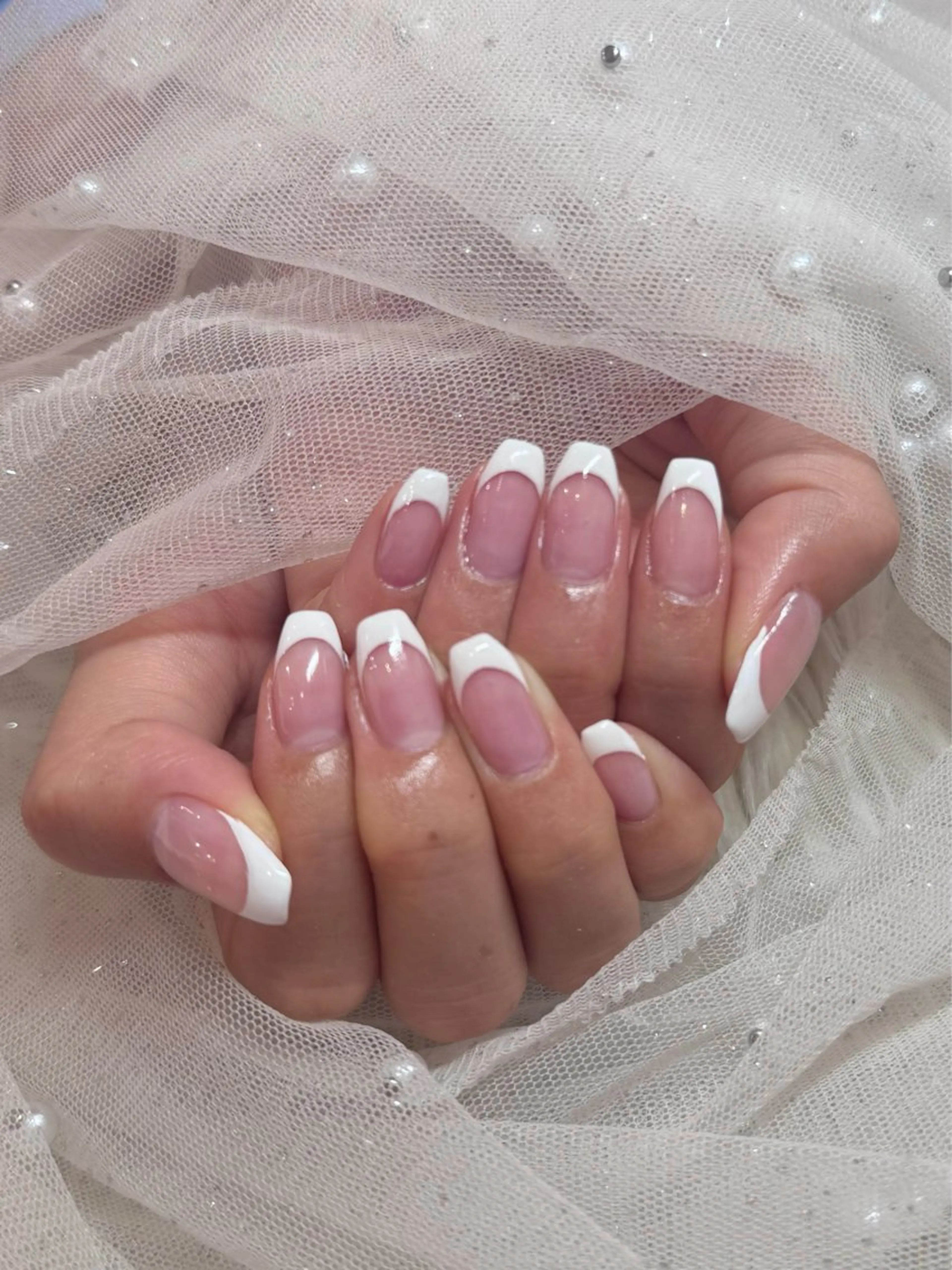 【オフなし】フレンチネイルの写真