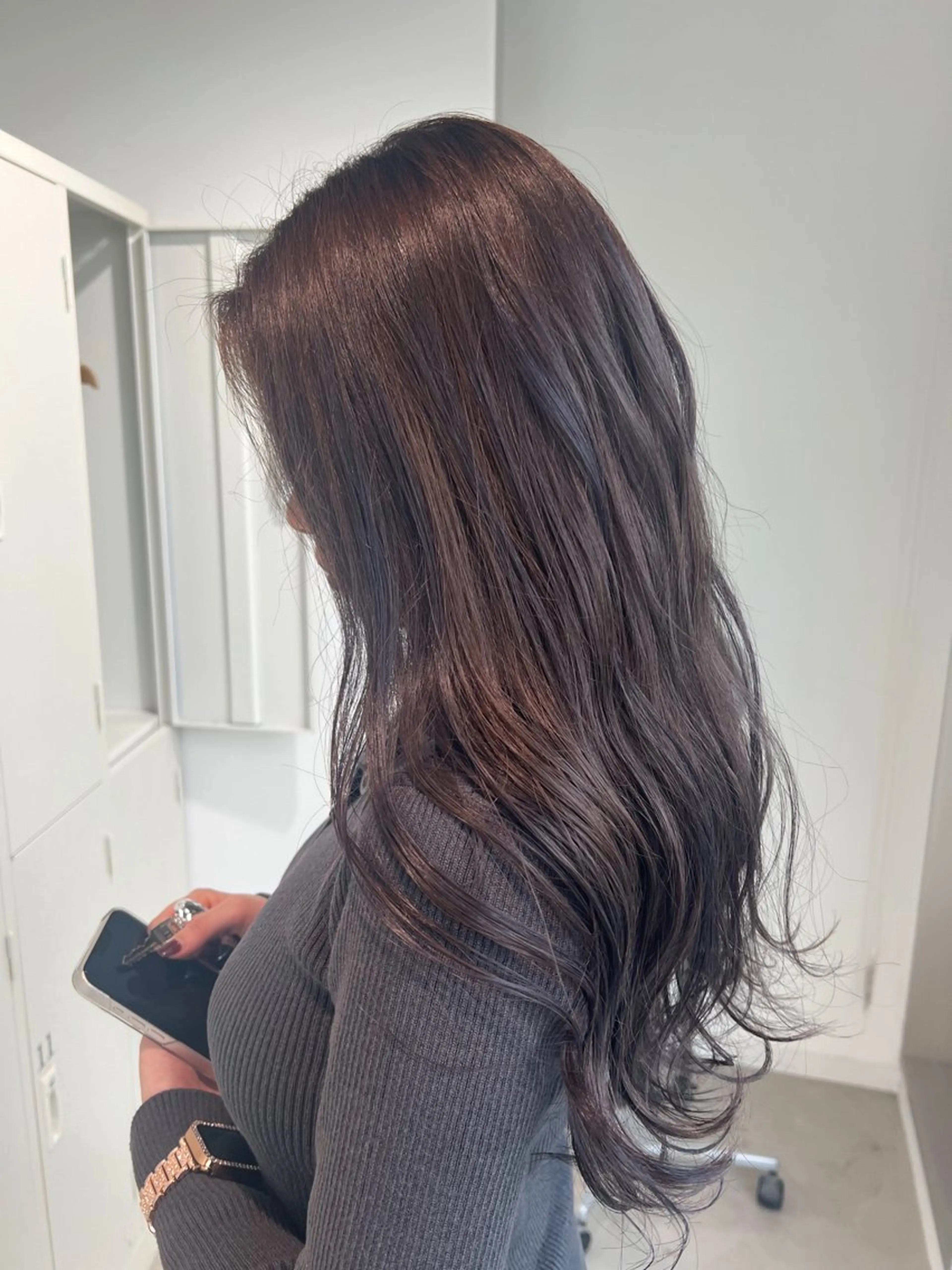 ロング カラー カット ヘアカラー トリートメント 艶ハイトーン🔆 ️️️安座間 希のヘアスタイル