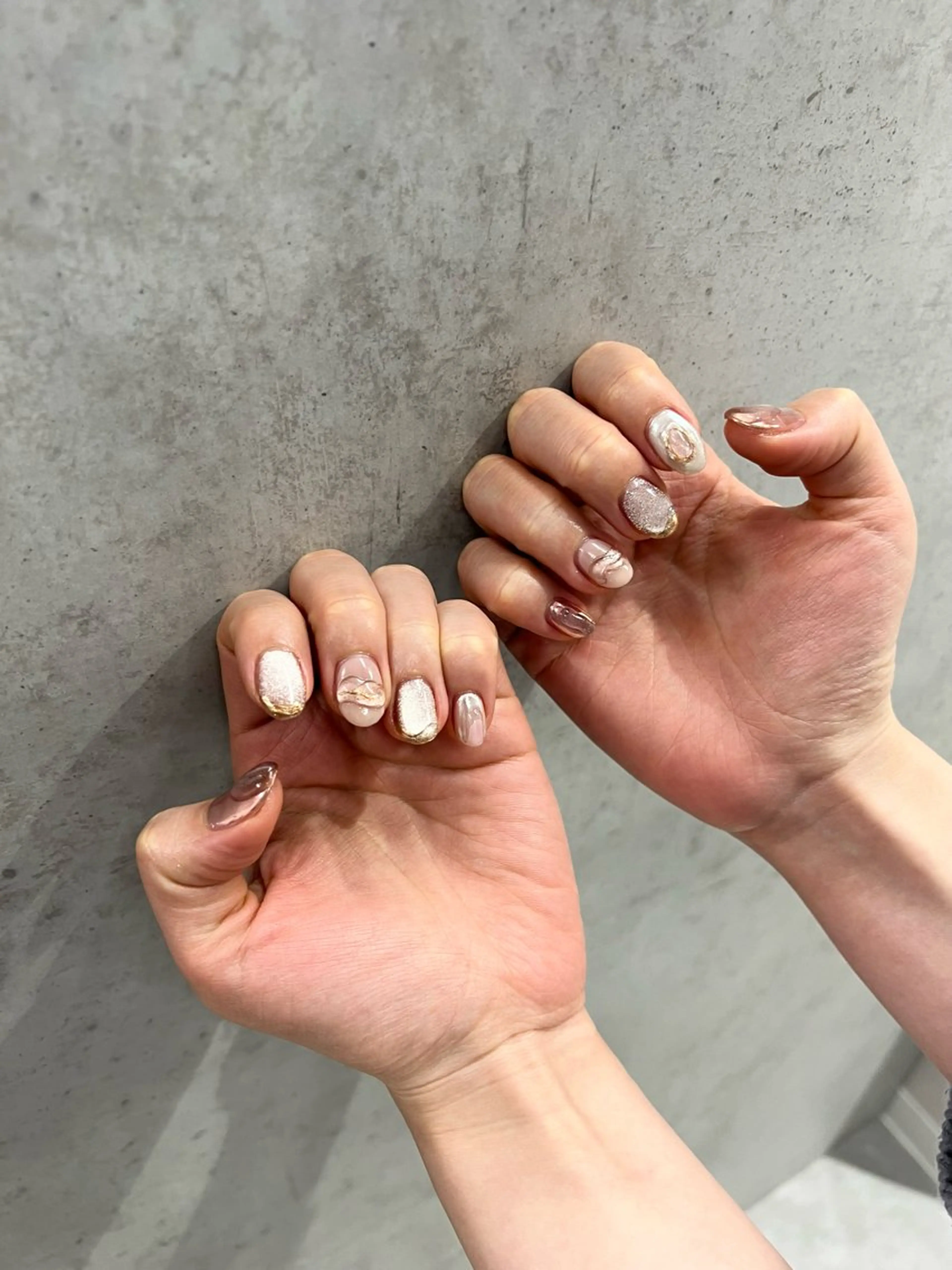 ネイル フラッシュネイル ジェルネイル 韓国ネイル 持ち込み ニュアンスネイル Bana_ Nailのネイルデザイン