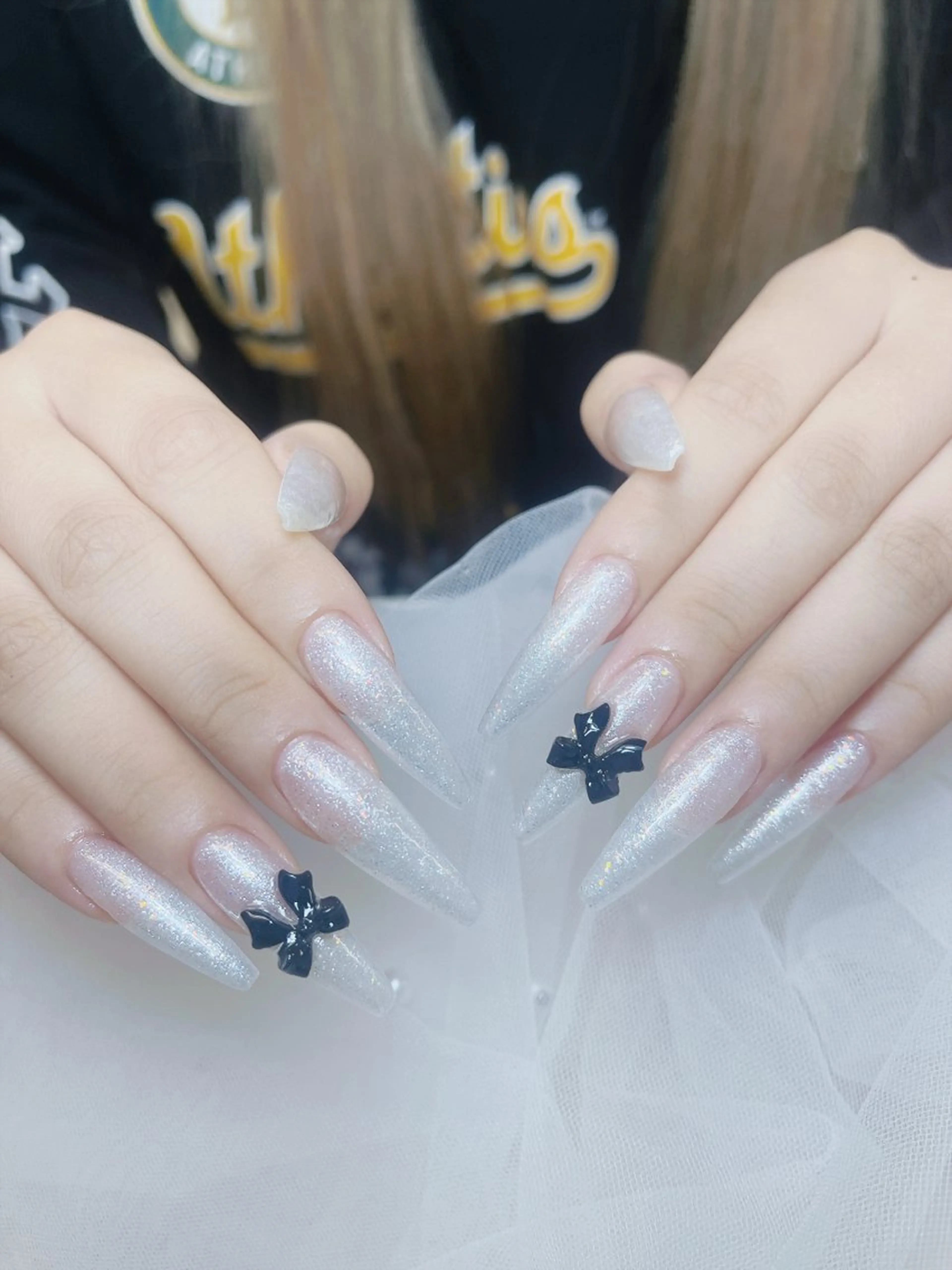 ネイル チークネイル フレンチネイル グラデーション 氷ネイル・うるうるネイル キラキラネイル ハンドネイル DUO MI所属・DUO   MI nail salonのネイルデザイン