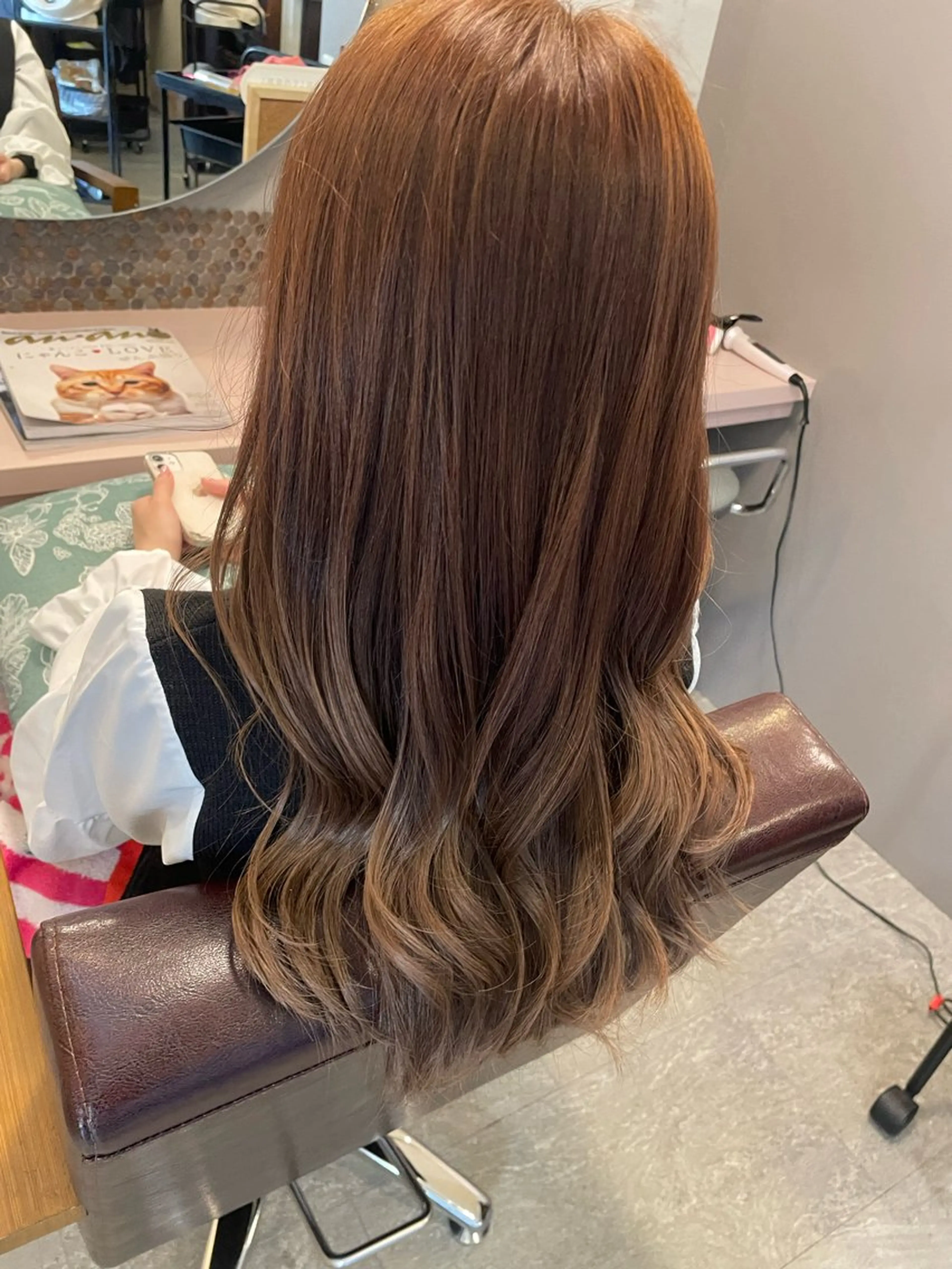 ロング ヘアカラー hair  make echo所属・hair make echo滿木あい花のヘアスタイル