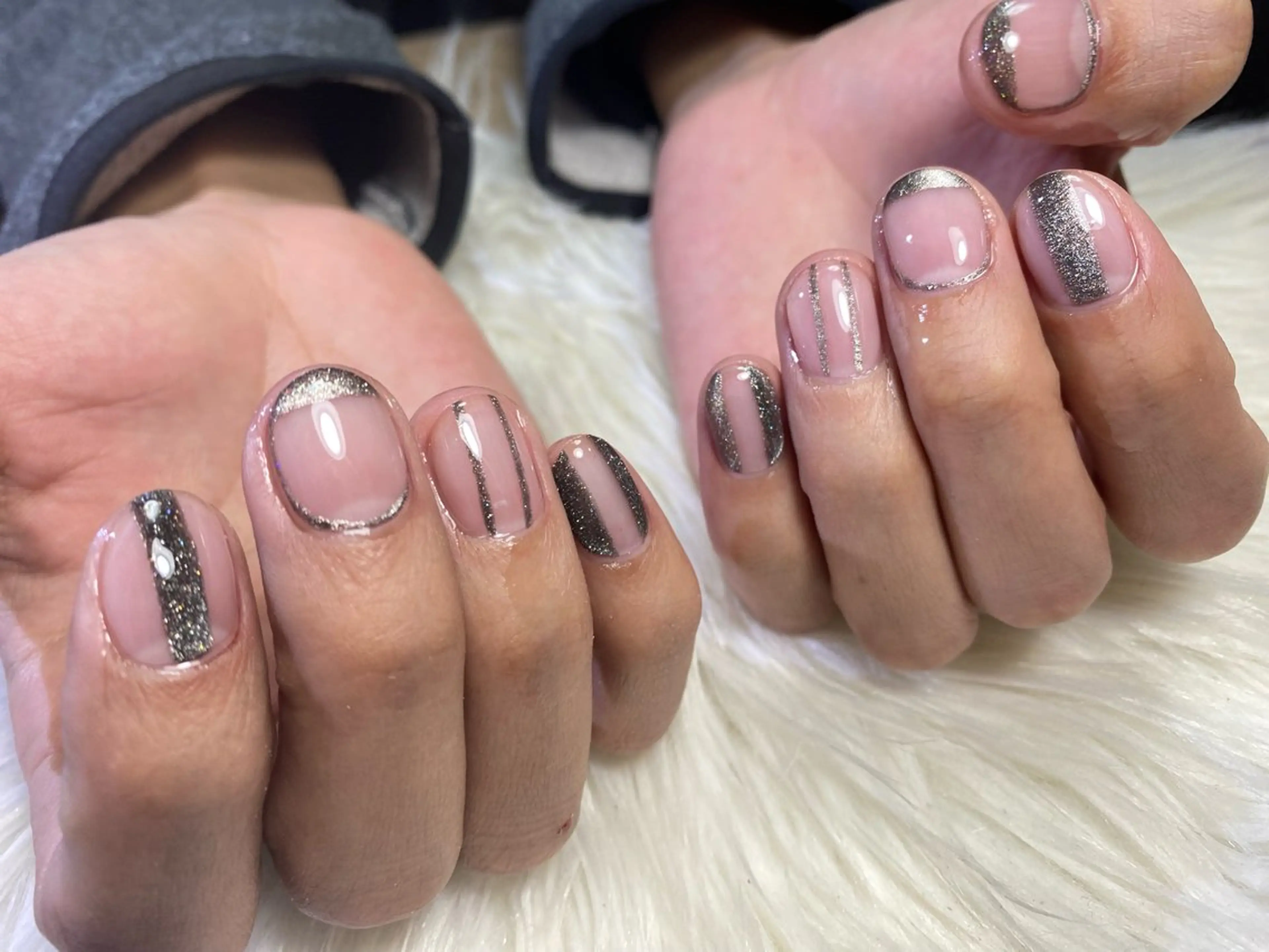 ネイル クリアネイル マグネットネイル メンズネイル Esthetic Will所属・will 有希のネイルデザイン