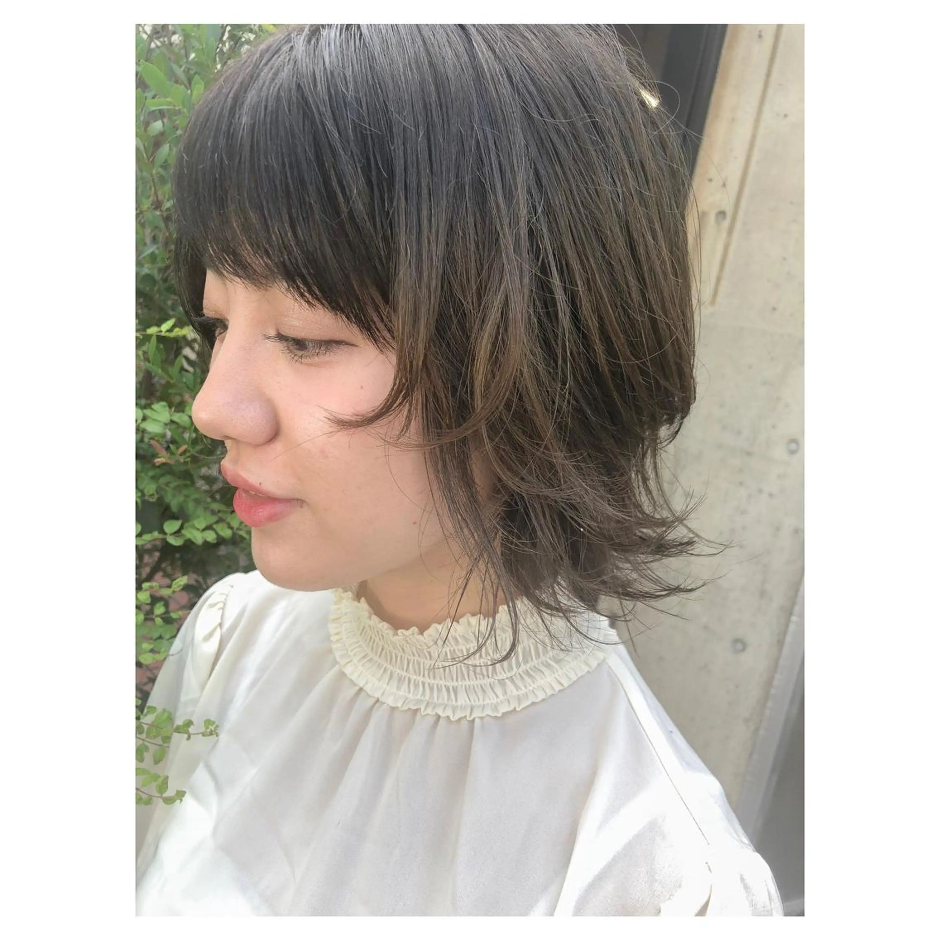 ミディアム カラー アッシュ オリーブアッシュ ウルフカット センスをお届けします 大谷将生INFPのヘアスタイル
