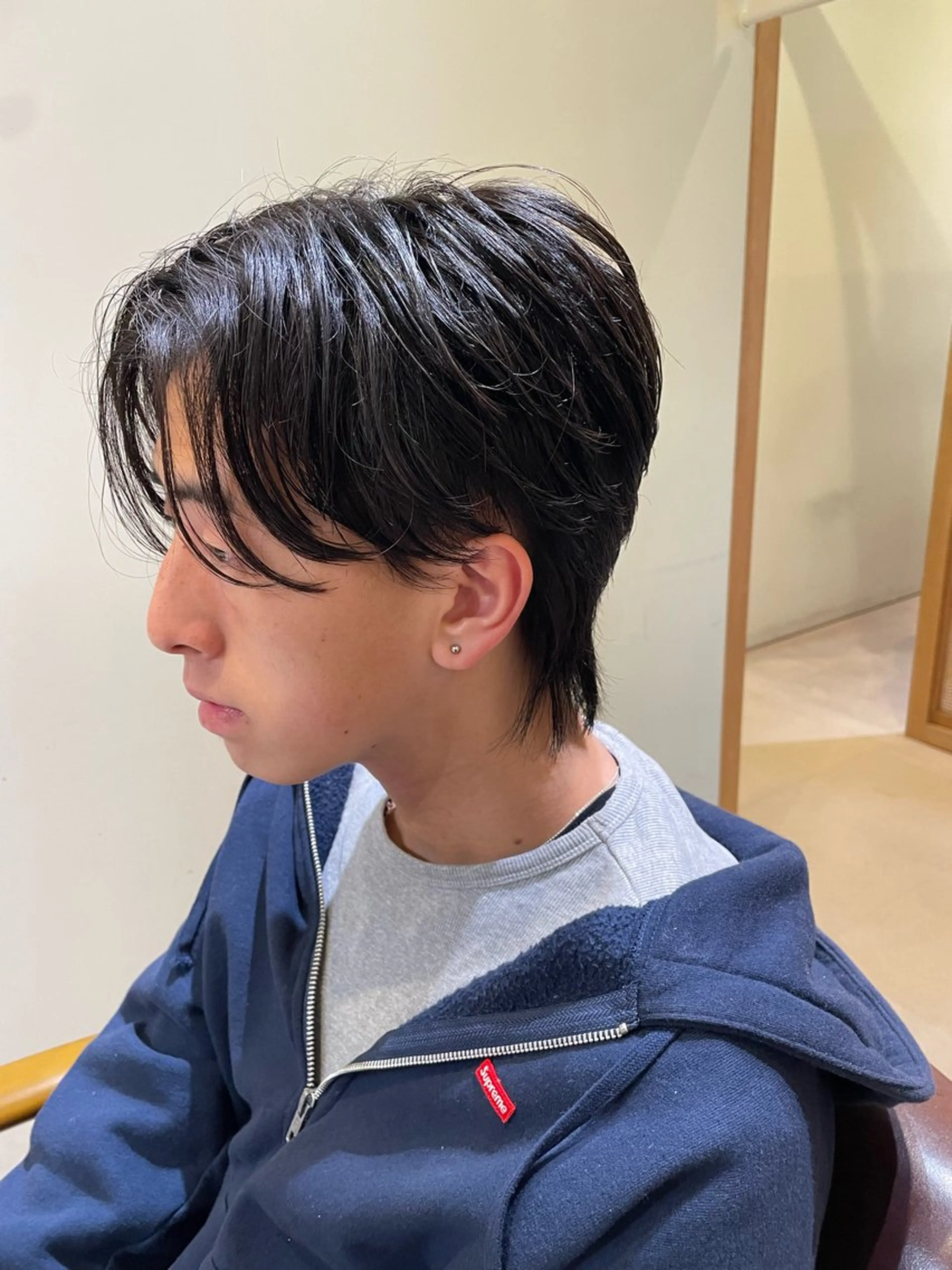 ミディアム メンズ メンズウルフカット ウルフカット カット ✂️似合わせ✂️ パーマ特化🍀/悠介のヘアスタイル