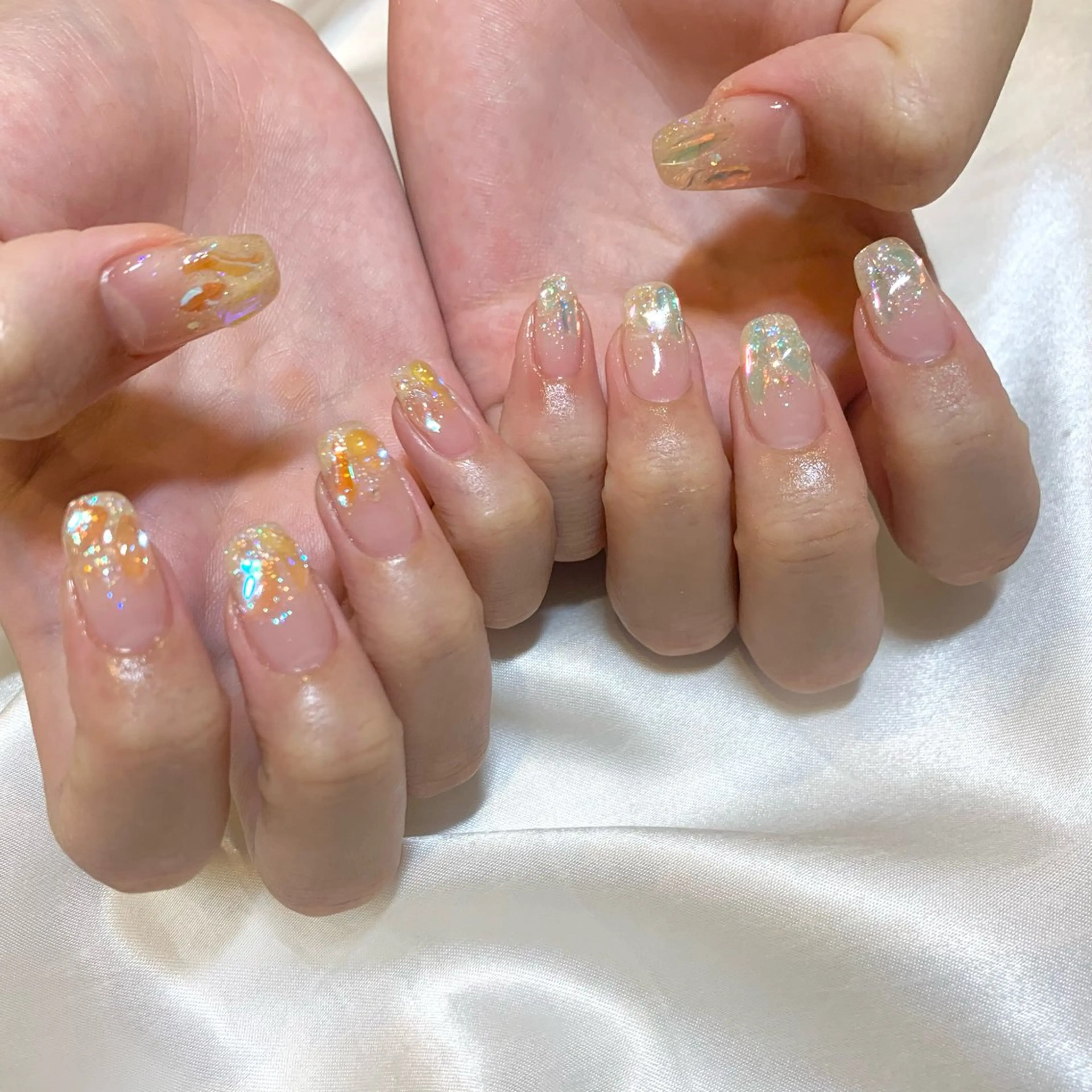 ネイル オーロラネイル ハンドネイル ui nailのネイルデザイン