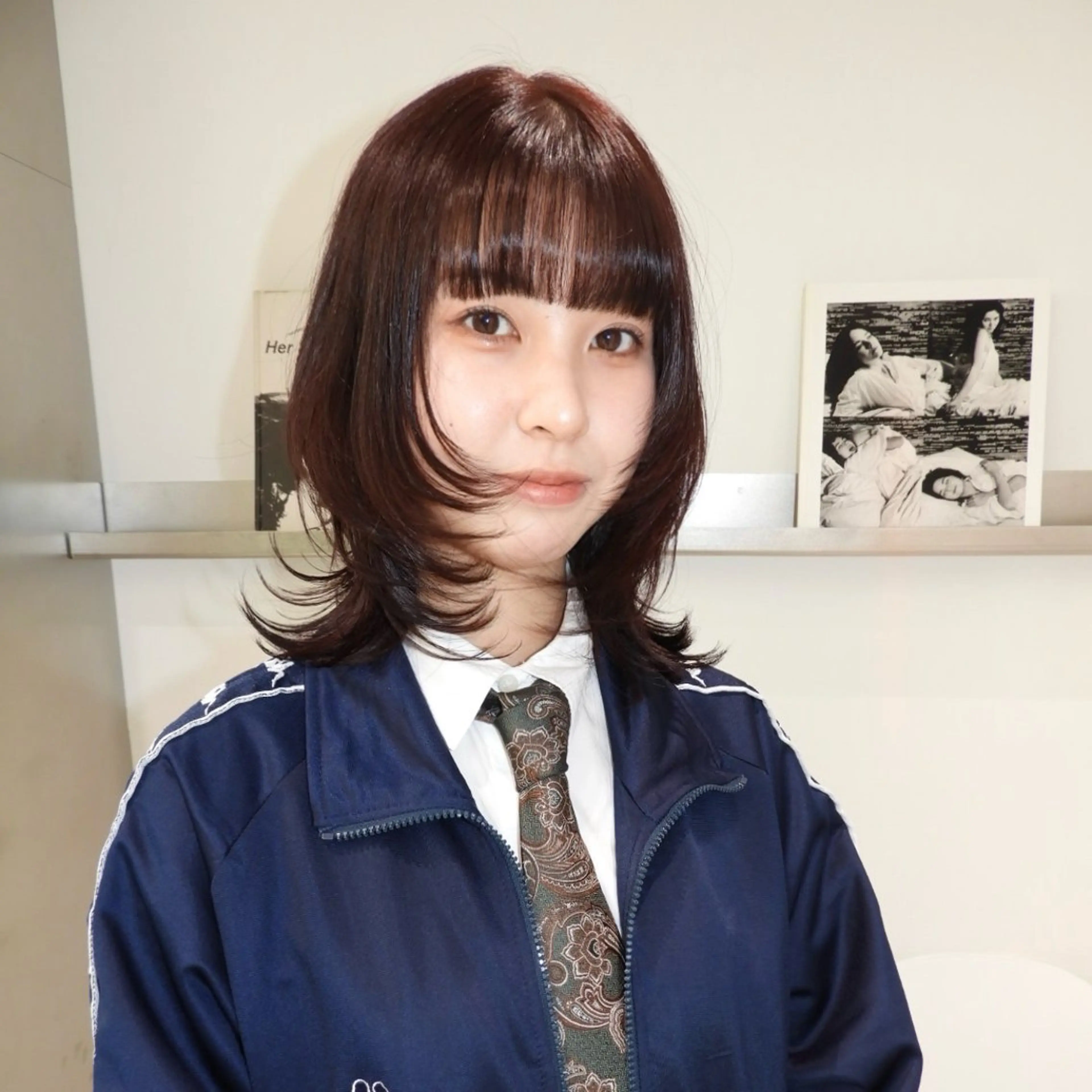 ミディアム カラー レイヤーカット カット ヘアカラー トリートメント ヘッドスパ ヘアセット 🎀レイヤー/ カラー🐕‍🦺anのヘアスタイル