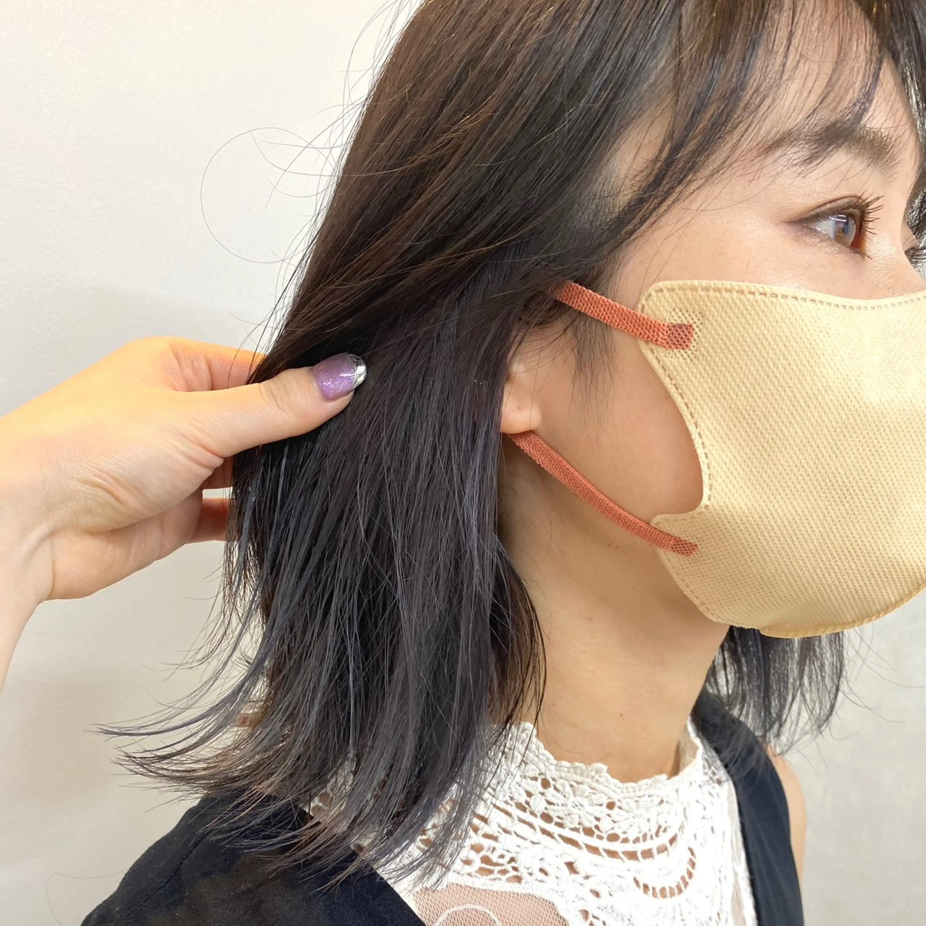 ミディアム カット ヘアカラー トリートメント HARUKA🍒 tocca天王寺のヘアスタイル