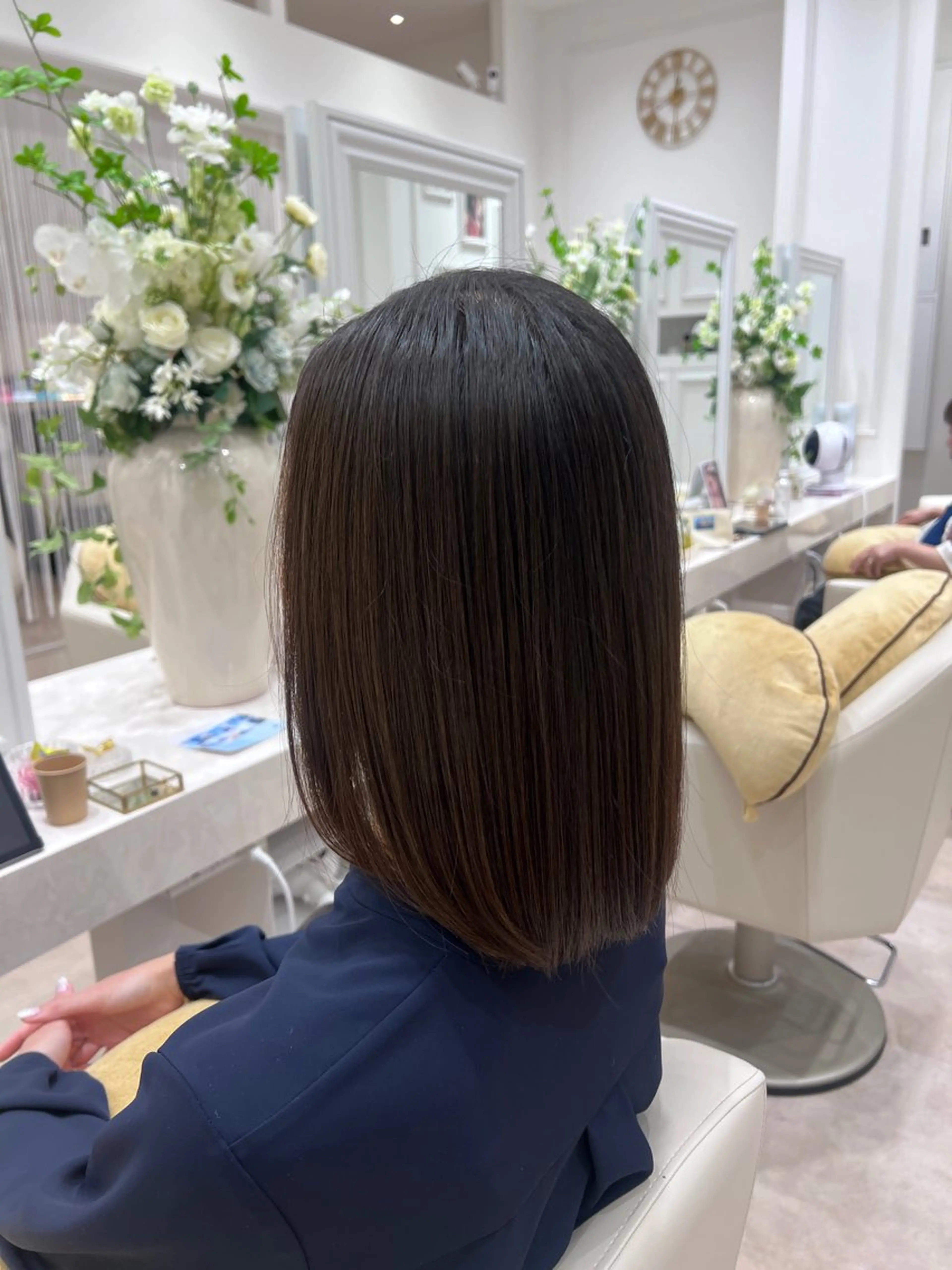 ミディアム 縮毛矯正 FEERIE 晴海店 荒木優菜のヘアスタイル