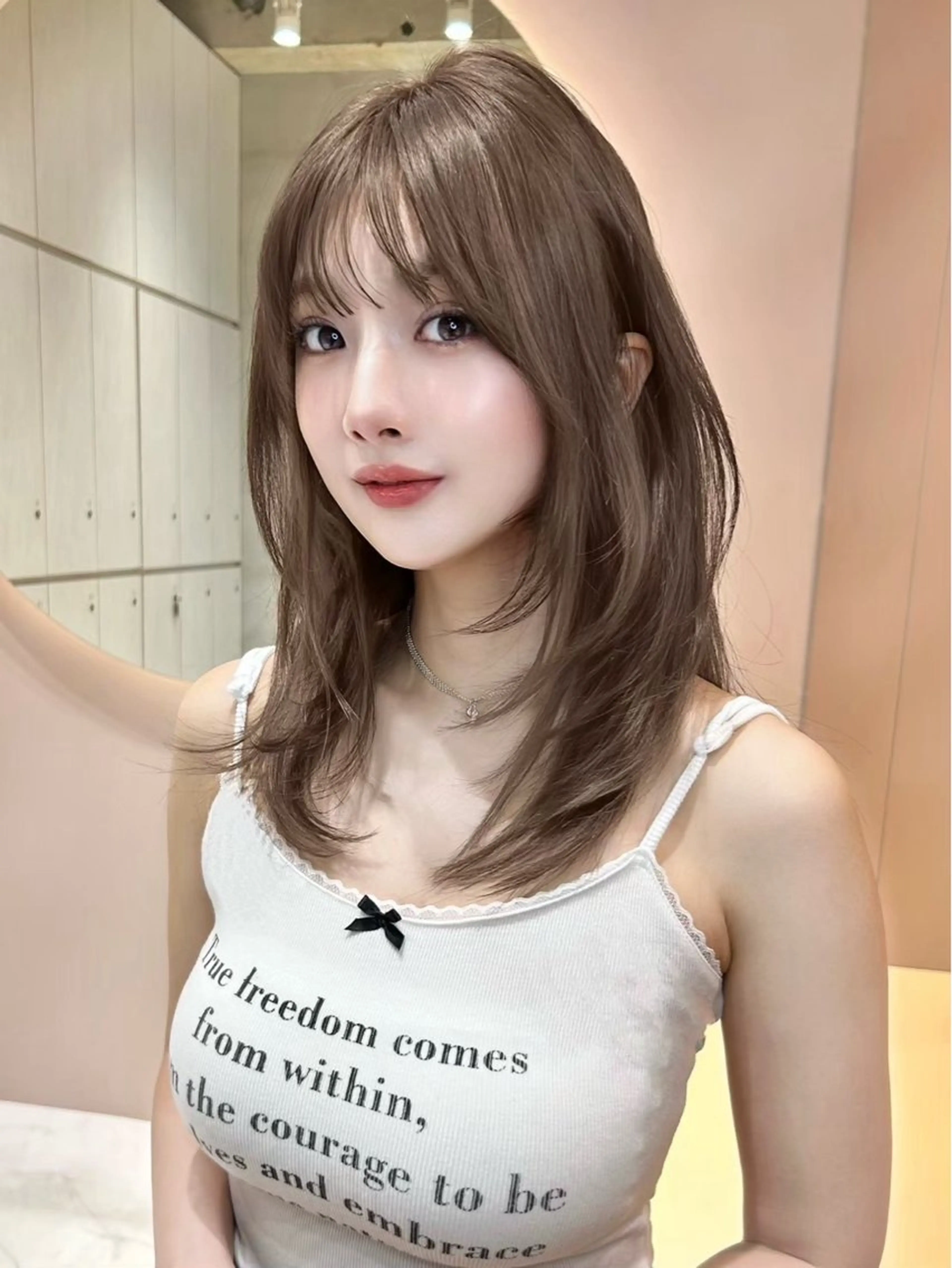 ミディアム レイヤーカット カット トリートメント 韓国トレンドヘア🐥 こうすけのヘアスタイル