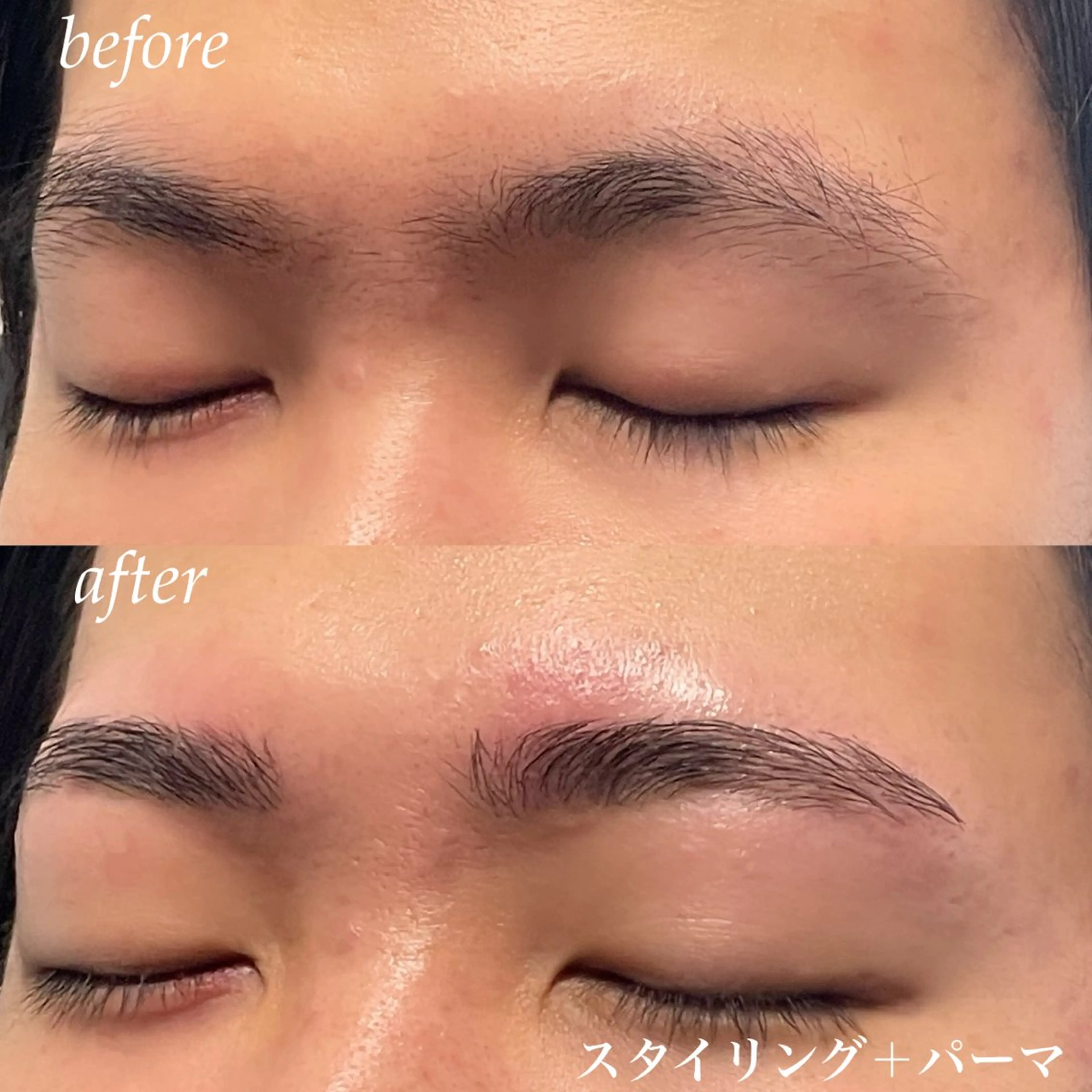 メンズ アイブロウ メンズパーマ ワックス脱毛 眉カット 竹内 志帆の眉毛・アイブロウイメージ