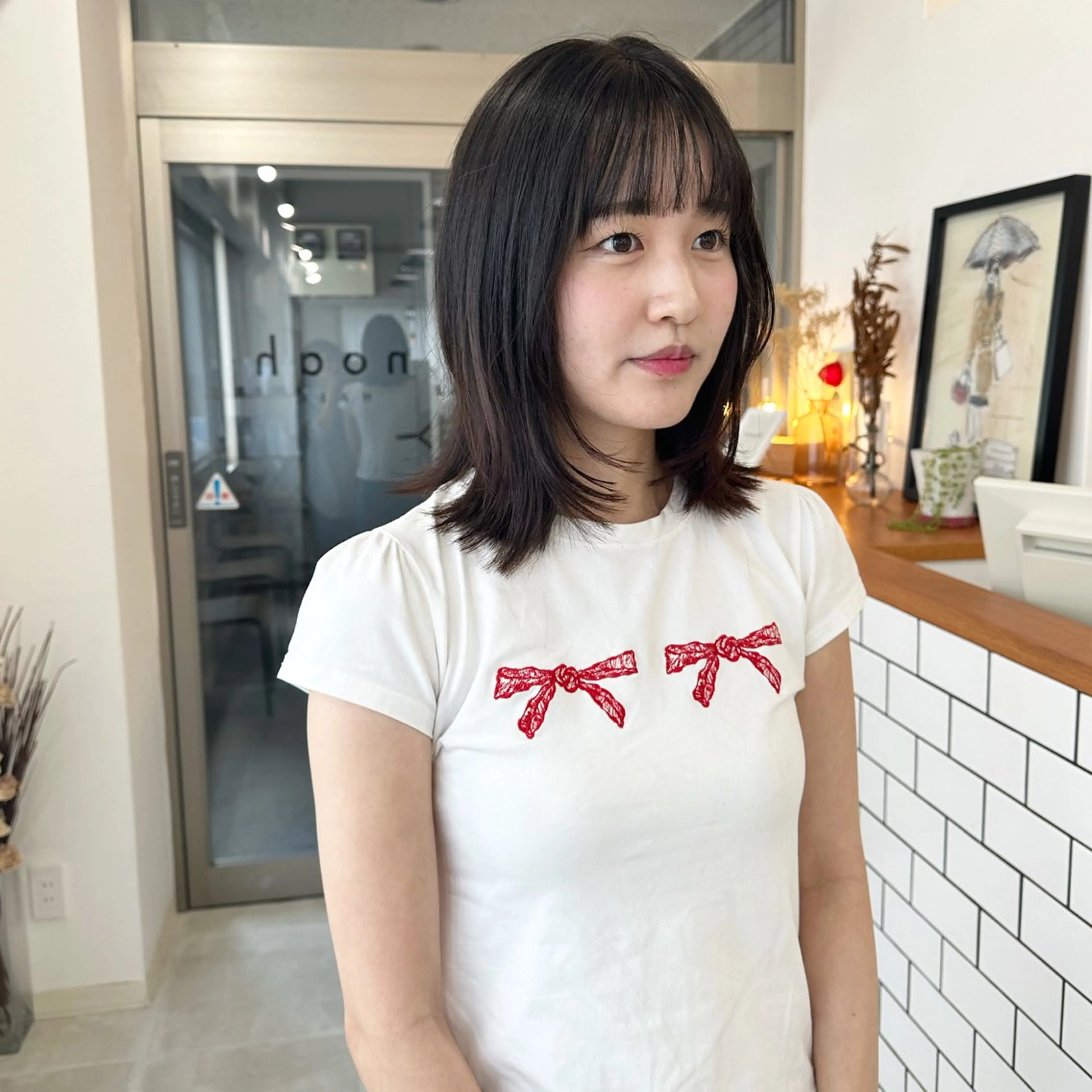 ミディアム カラー お洒落パーマ/ 艶カラー/michiのヘアスタイル